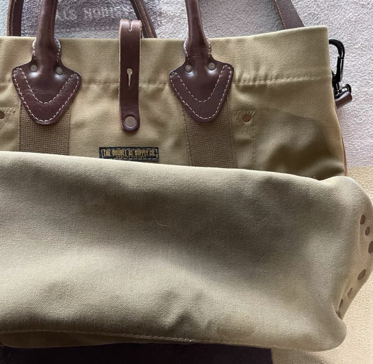 RRL Ralph Lauren RRL Ralph Lauren Double RL Canvas Tote Bag K22 Size ONE SIZE - 4 Thumbnail
