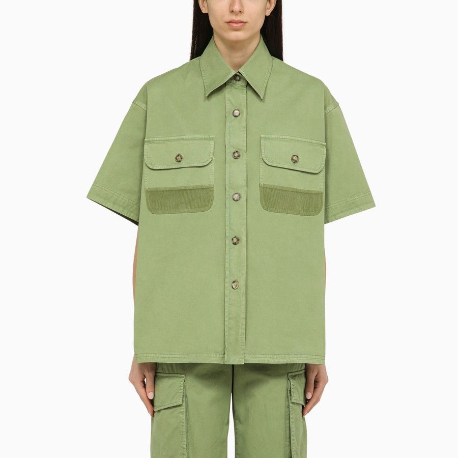 Stella McCartney o1d2blof1024 Over Shirt in Green Size XS / US 0-2 / IT 36-38 - 1 Thumbnail