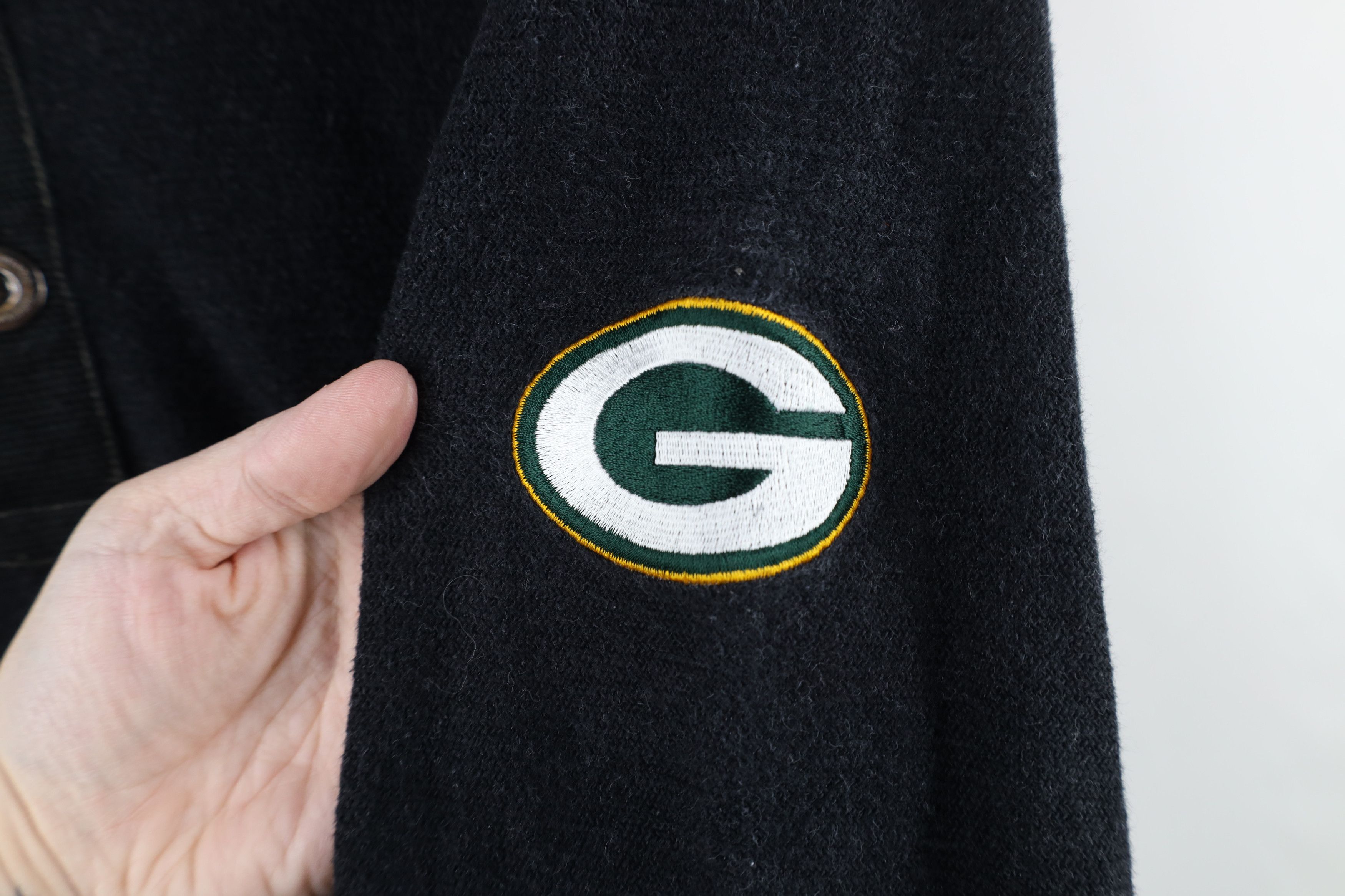 Tommy Bahama × Vintage Tommy Bahama x NFL Bay Packers Football Knit Henley Sweater Size US L / EU 52-54 / 3 - 4 Thumbnail