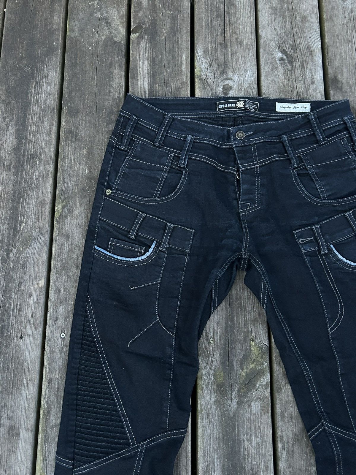Vintage Cipo & Baxx Cargo Jeans Size US 32 / EU 48 - 3 Thumbnail