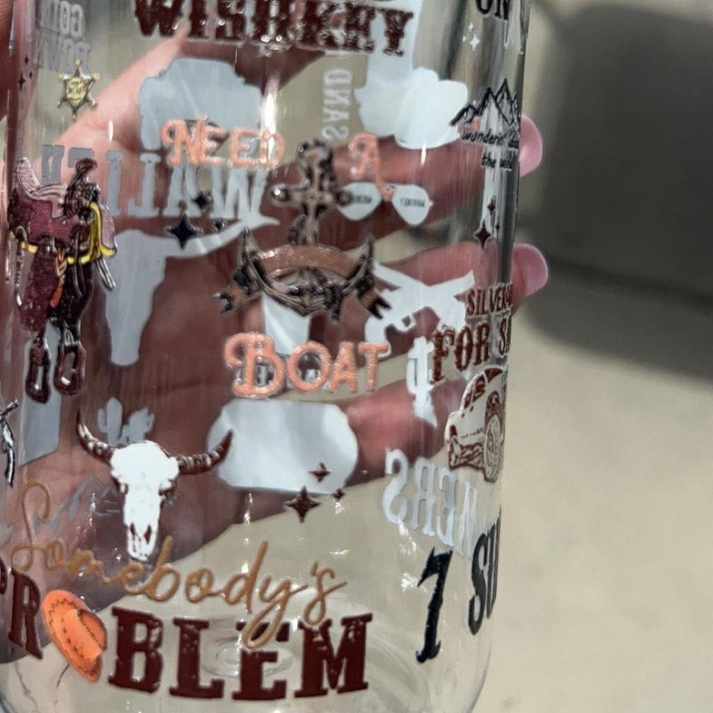The Unbranded Brand 7 Summers tumbler with uvdtf stickers and lid #tumblers Size ONE SIZE - 4 Thumbnail