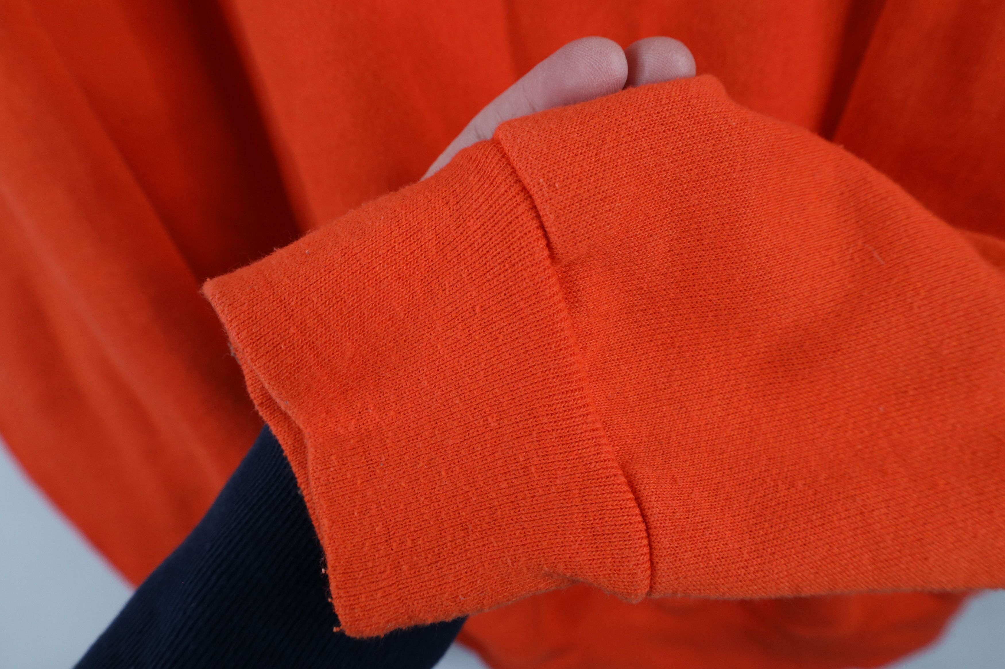 Vintage Vintage 80s 90s Streetwear Raglan Sweatshirt Orange USA Size US L / EU 52-54 / 3 - 8 Thumbnail