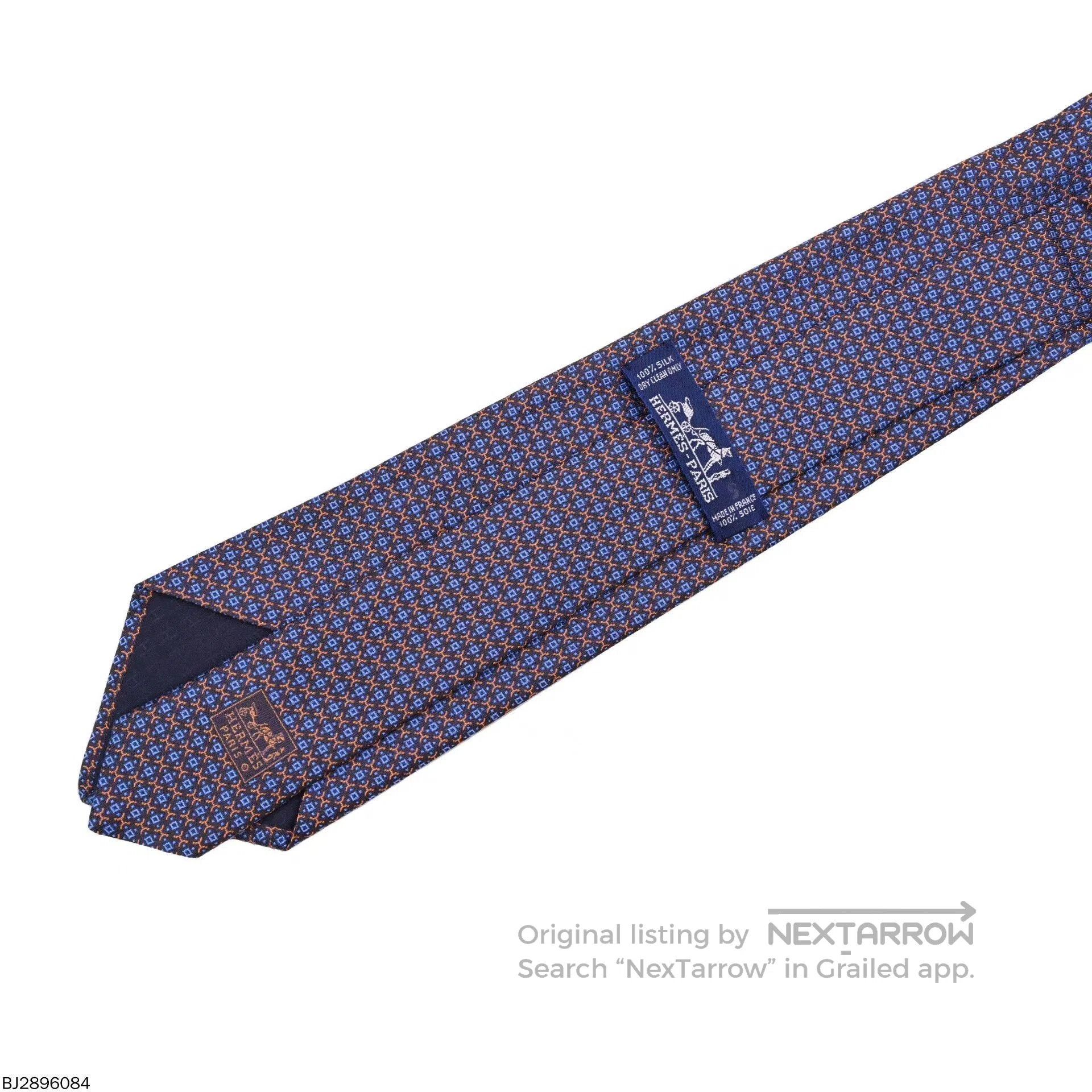 Hermes hermès tie 144x9 purple and orange. Size ONE SIZE - 5 Thumbnail