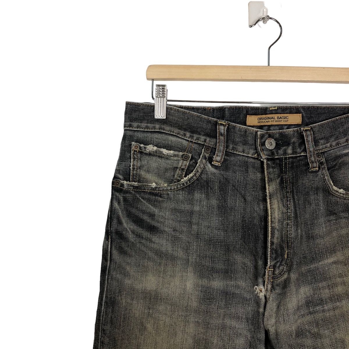 Japanese Brand 🔥90’s Vintage Distressed Denim Jeans Uniqlo Japan Size US 33 - 7 Thumbnail