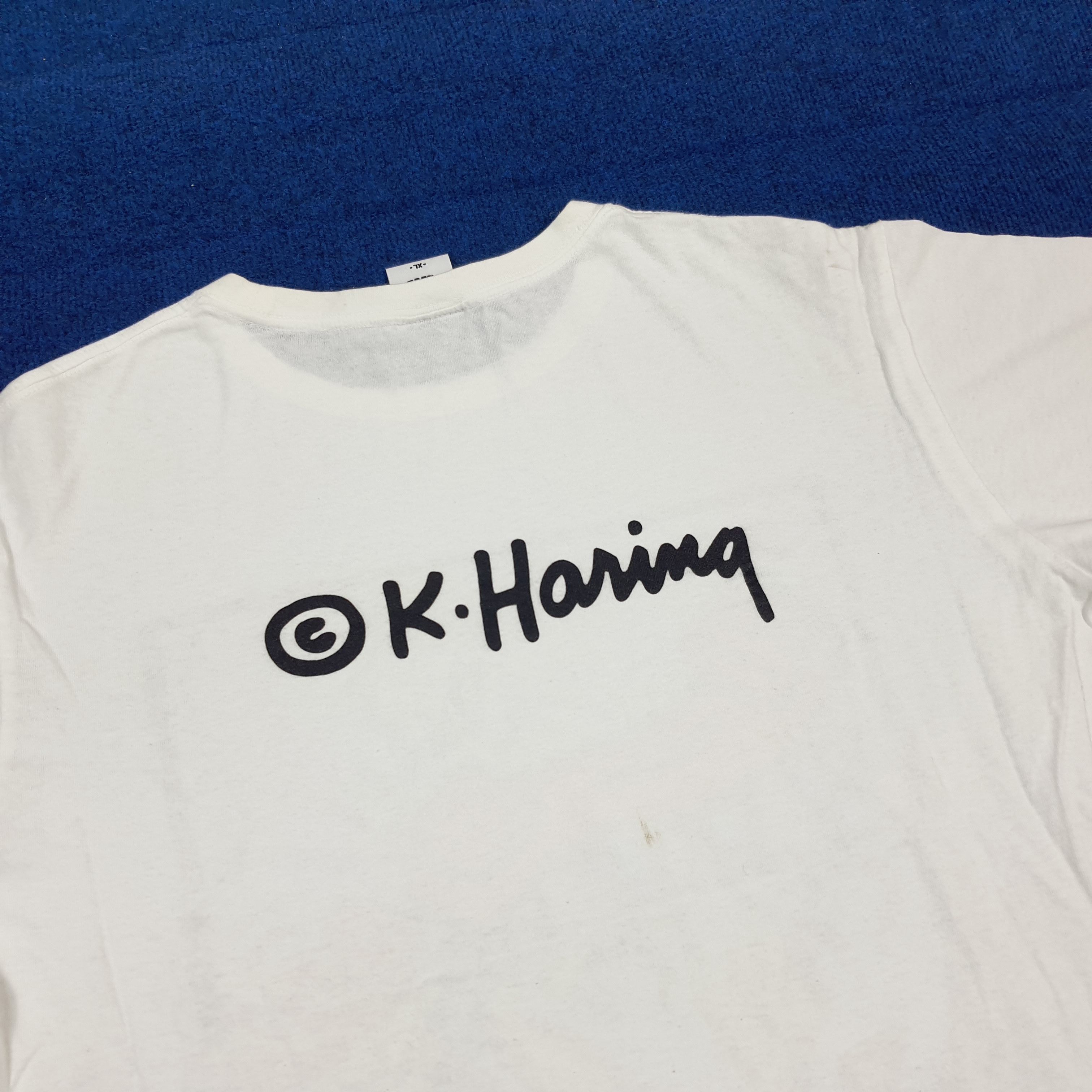 Keith Haring Vintage Keith Haring Doodle Art Streetwear Tshirt C294N78 Size US XL / EU 56 / 4 - 5 Thumbnail