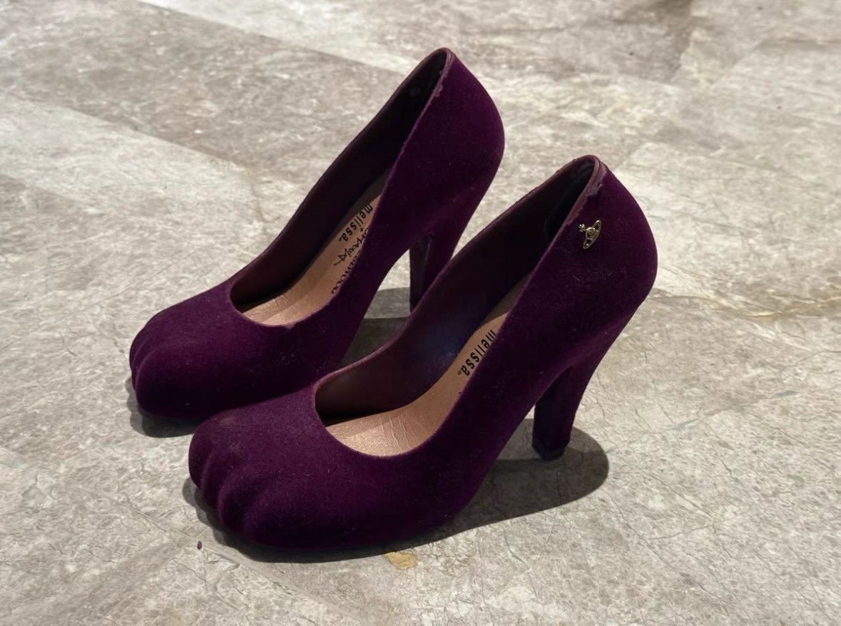 Vivienne Westwood Vivienne Westwood Velvet Melissa Heels Size US 7.5 / IT 37.5 - 2 Thumbnail