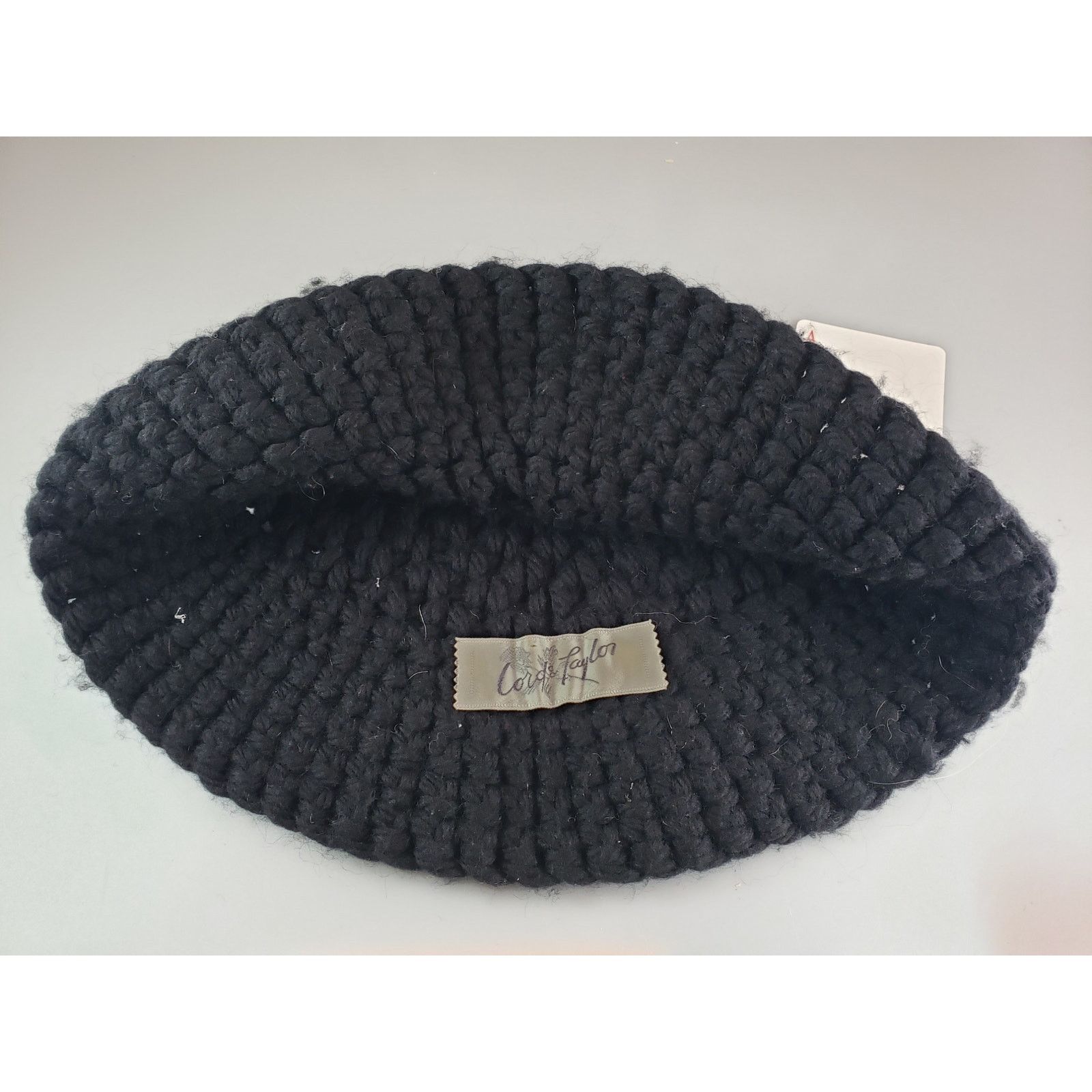 Lord & Taylor Lord and Taylor Women's Floppy Knit Hat - Black Size ONE SIZE - 2 Thumbnail
