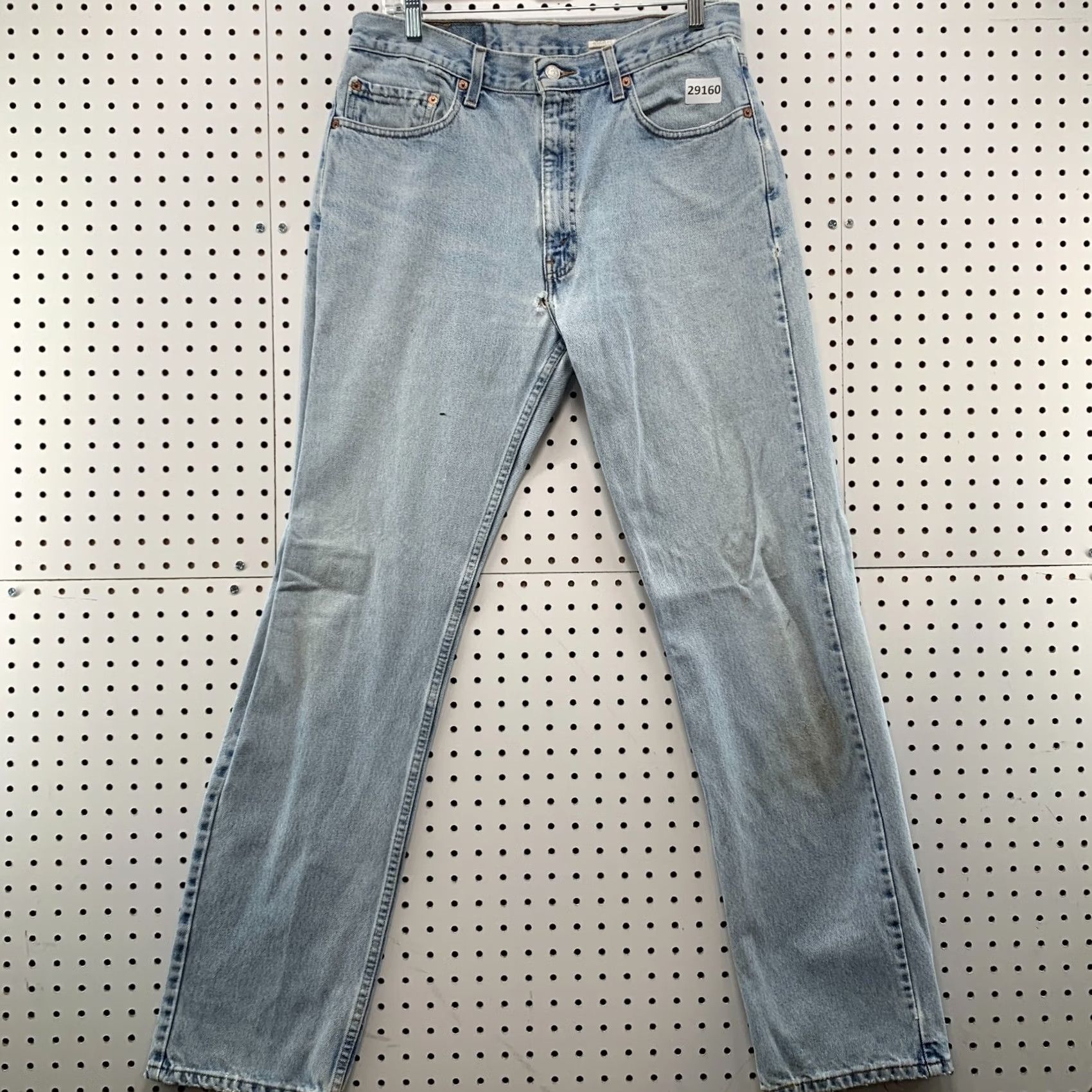 Levi's Vintage Levi'S 505 Denim Jeans Mens Size Fits 33x33.5 Light Wash Straight Leg Size US 33 - 2 Thumbnail
