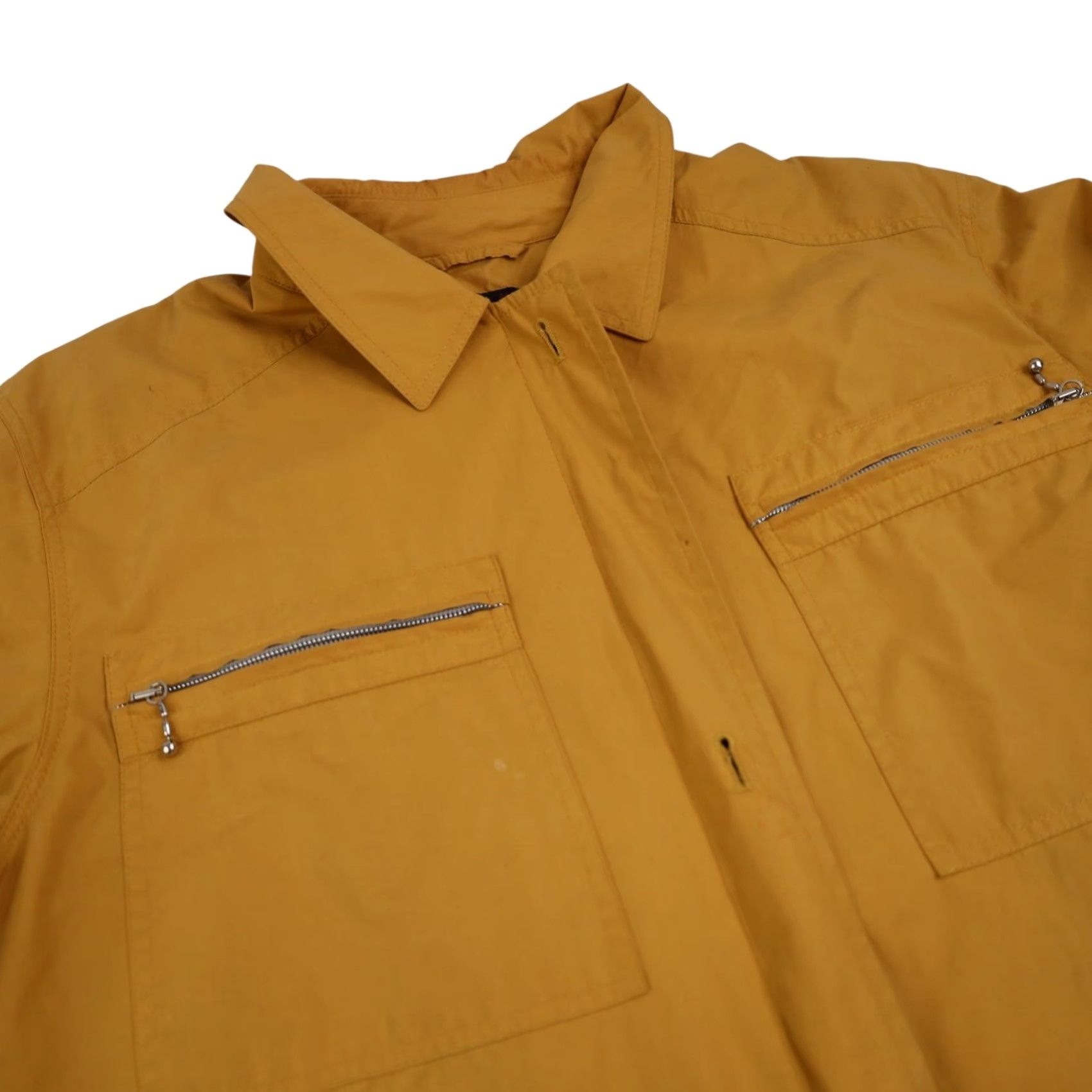 Vintage VINTAGE Arfango Men XL Light weight Jacket Windbreaker Yellow Men's XL Light weight Jacket Size US XL / EU 56 / 4 - 6 Thumbnail