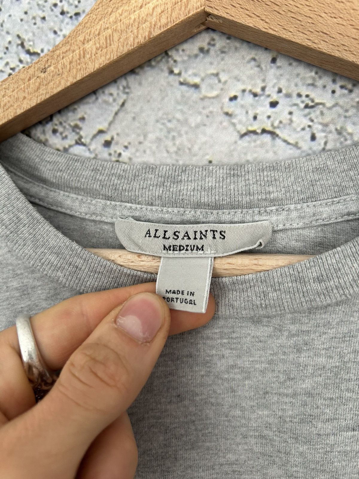 Allsaints Allsaints Logo Basic Tee Embroidered Streetwear Premium Size US M / EU 48-50 / 2 - 4 Thumbnail