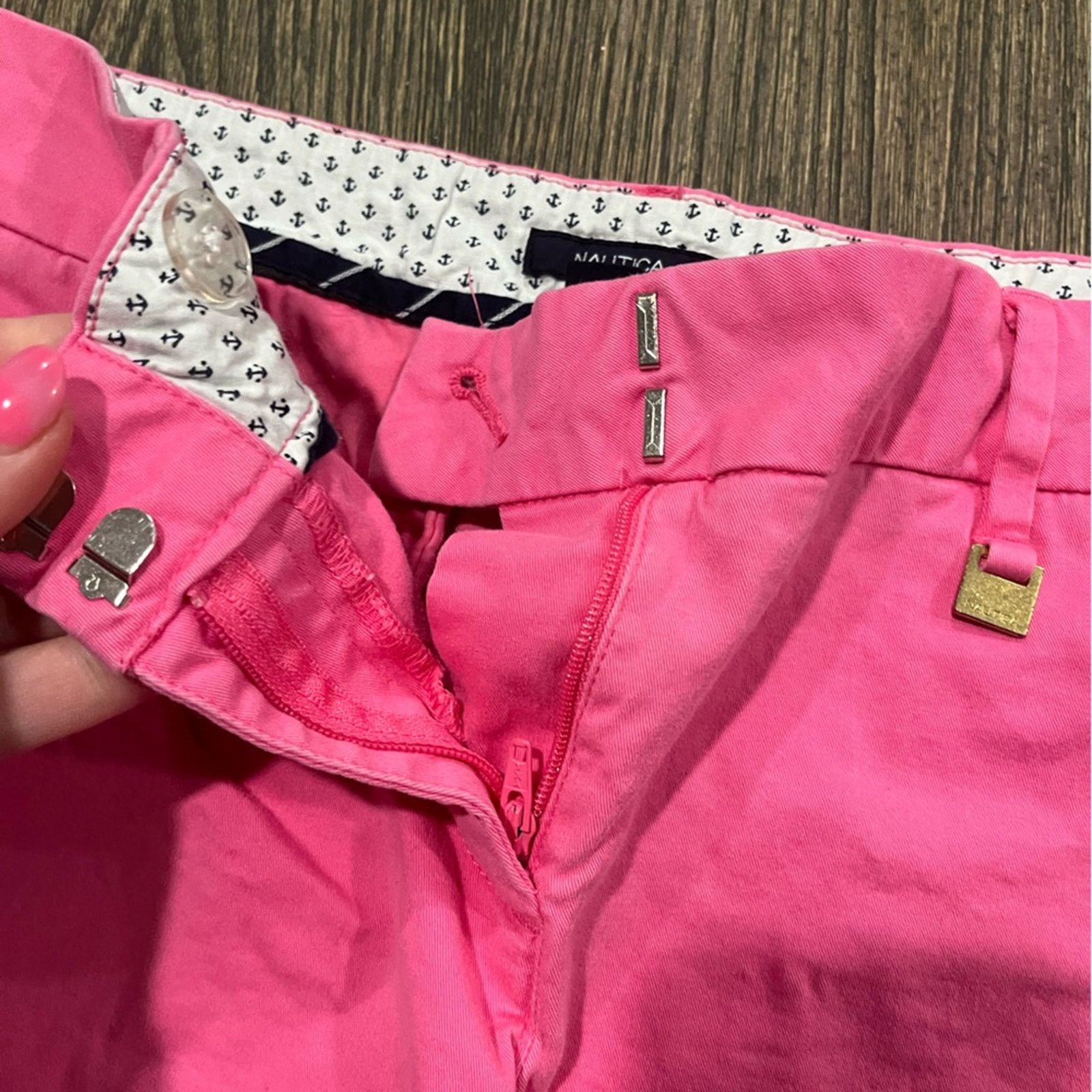 Nautica Nautica Shorts Chino Bermuda Flat Front Mid Rise Cotton Sz 4 Size 27" / US 4 / IT 40 - 2 Thumbnail