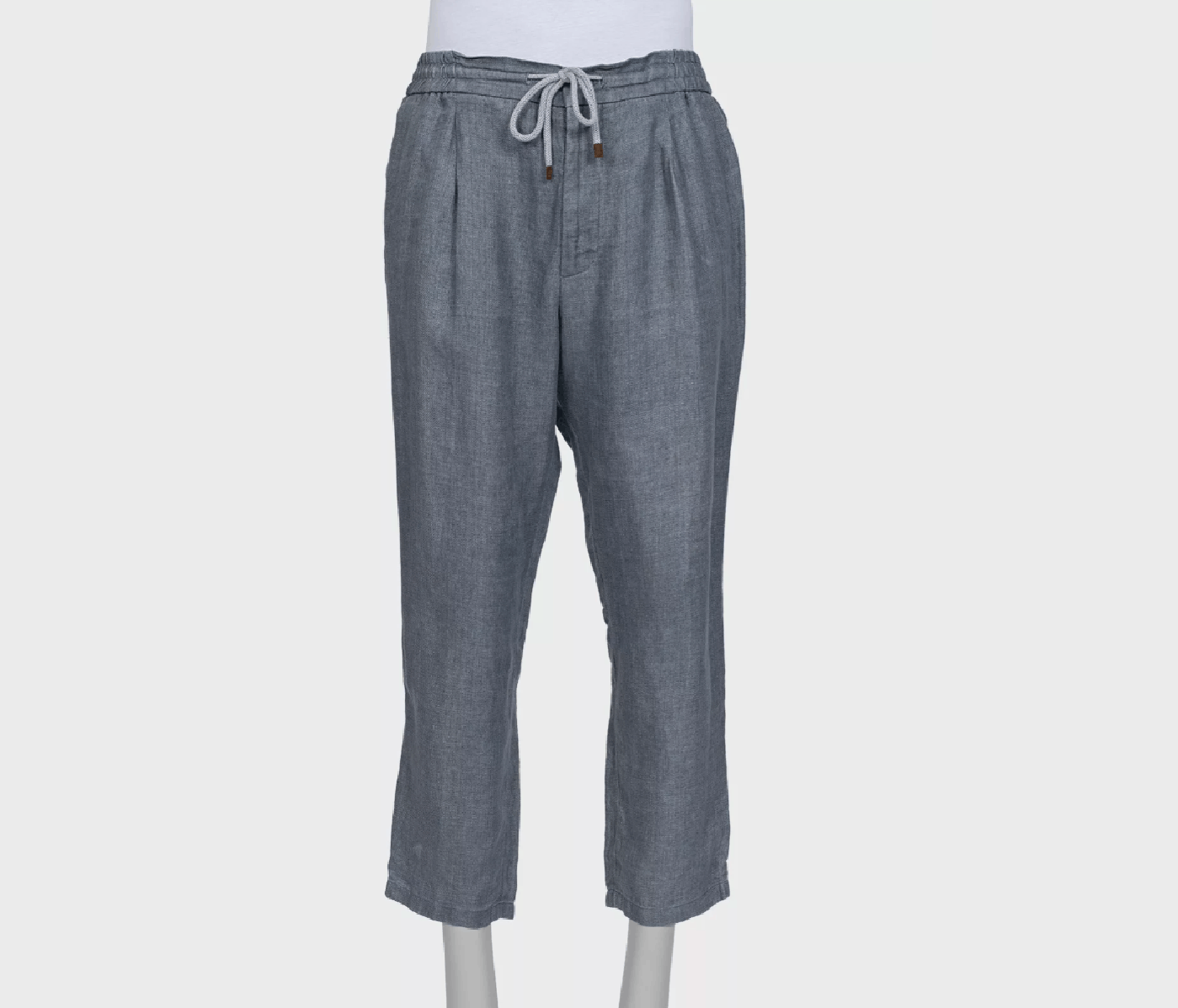 Brunello Cucinelli Brunello Cucinelli Gray Linen Trousers IT56 3XL Size US 40 / EU 56 - 1 Thumbnail