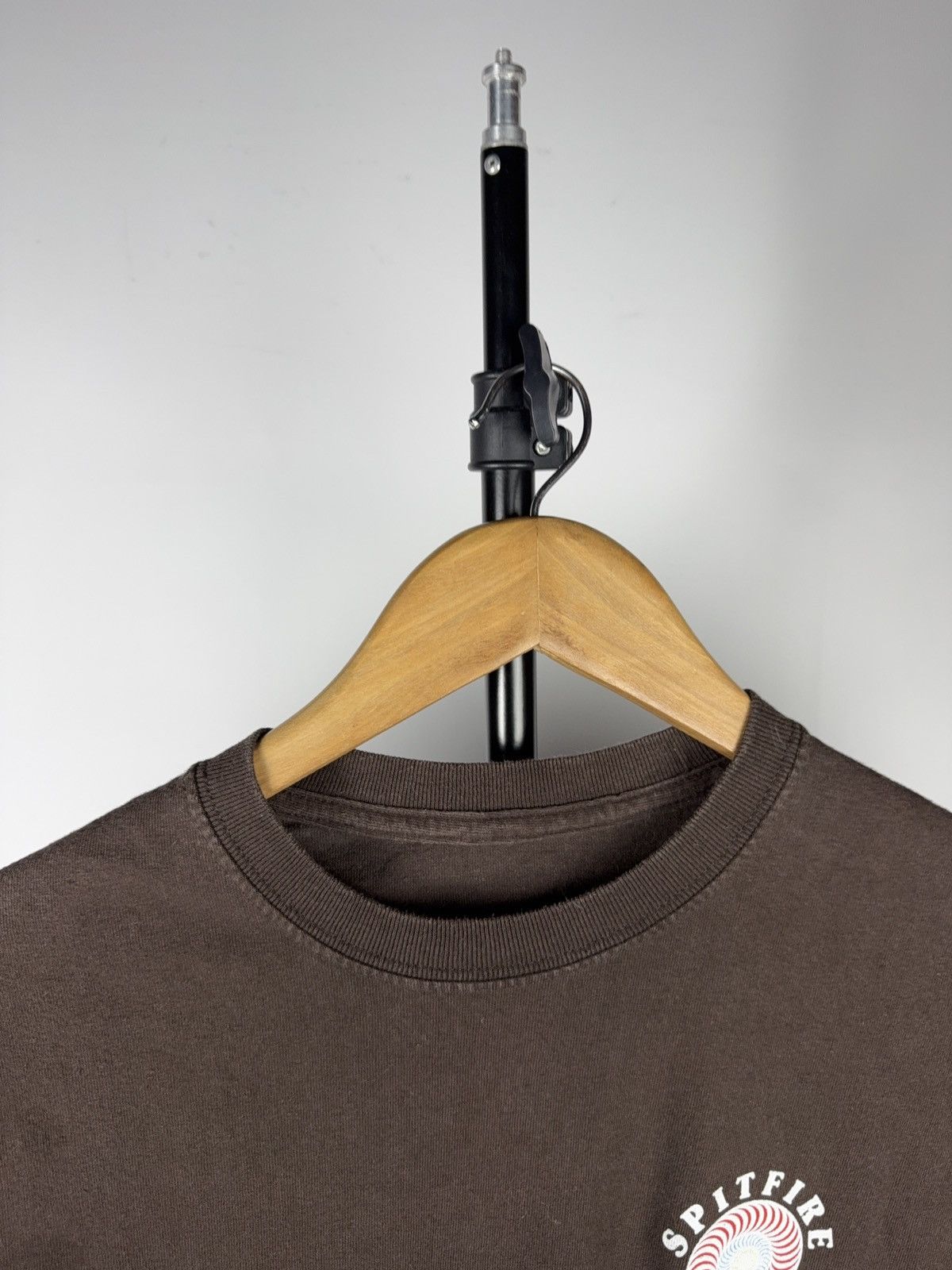 Spitfire 00s Spitfire Wheels Swirl Logo Brown Skate T-Shirt Size S Size US S / EU 44-46 / 1 - 8 Thumbnail