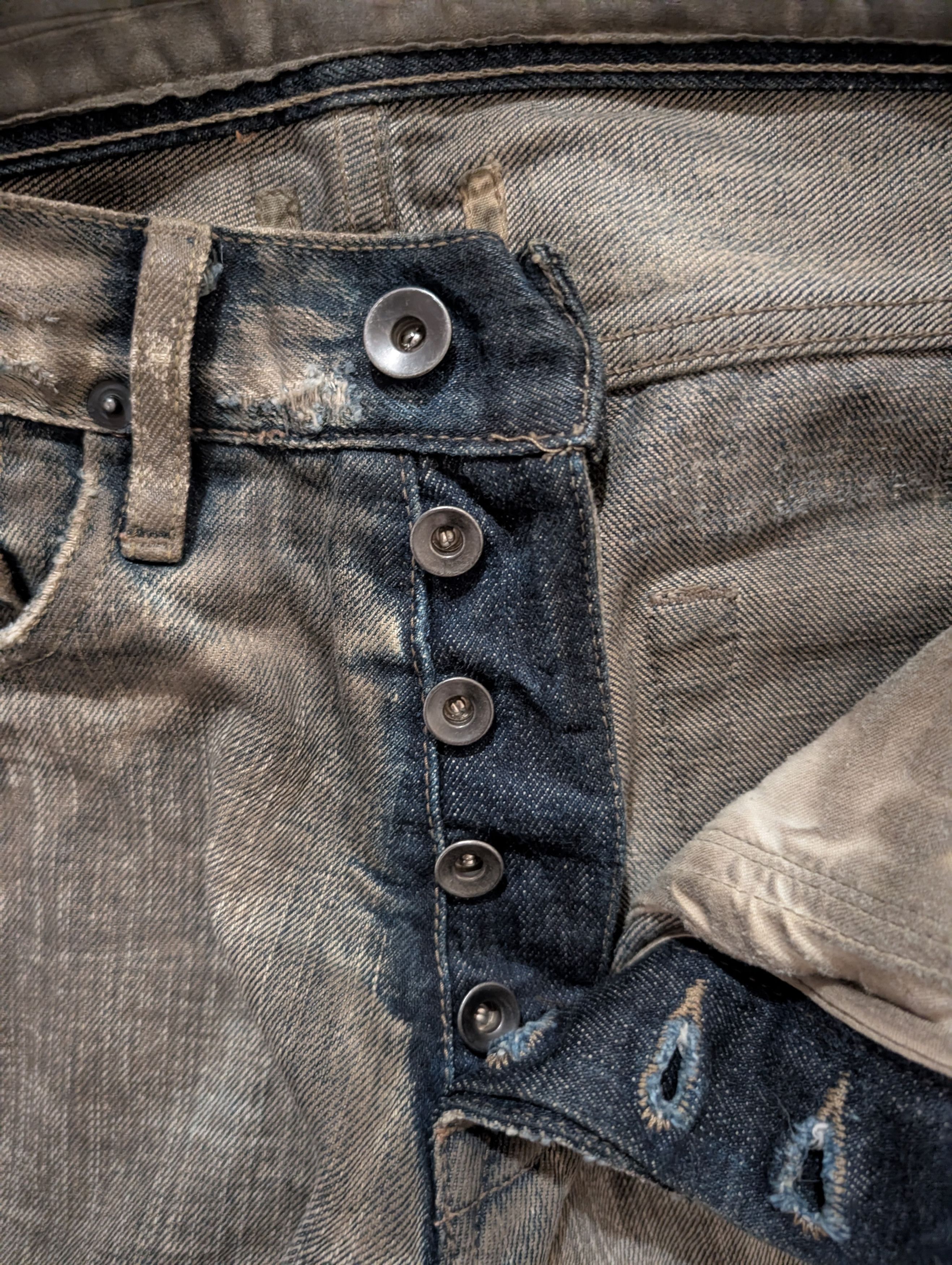 Rick Owens Rick Owens DU 7353 Dust Denim Size US 30 / EU 46 - 6 Thumbnail