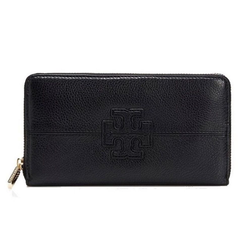 Tory Burch Tory Burch Blue Stacked T Continental Long Wallet Size ONE SIZE - 1 Thumbnail