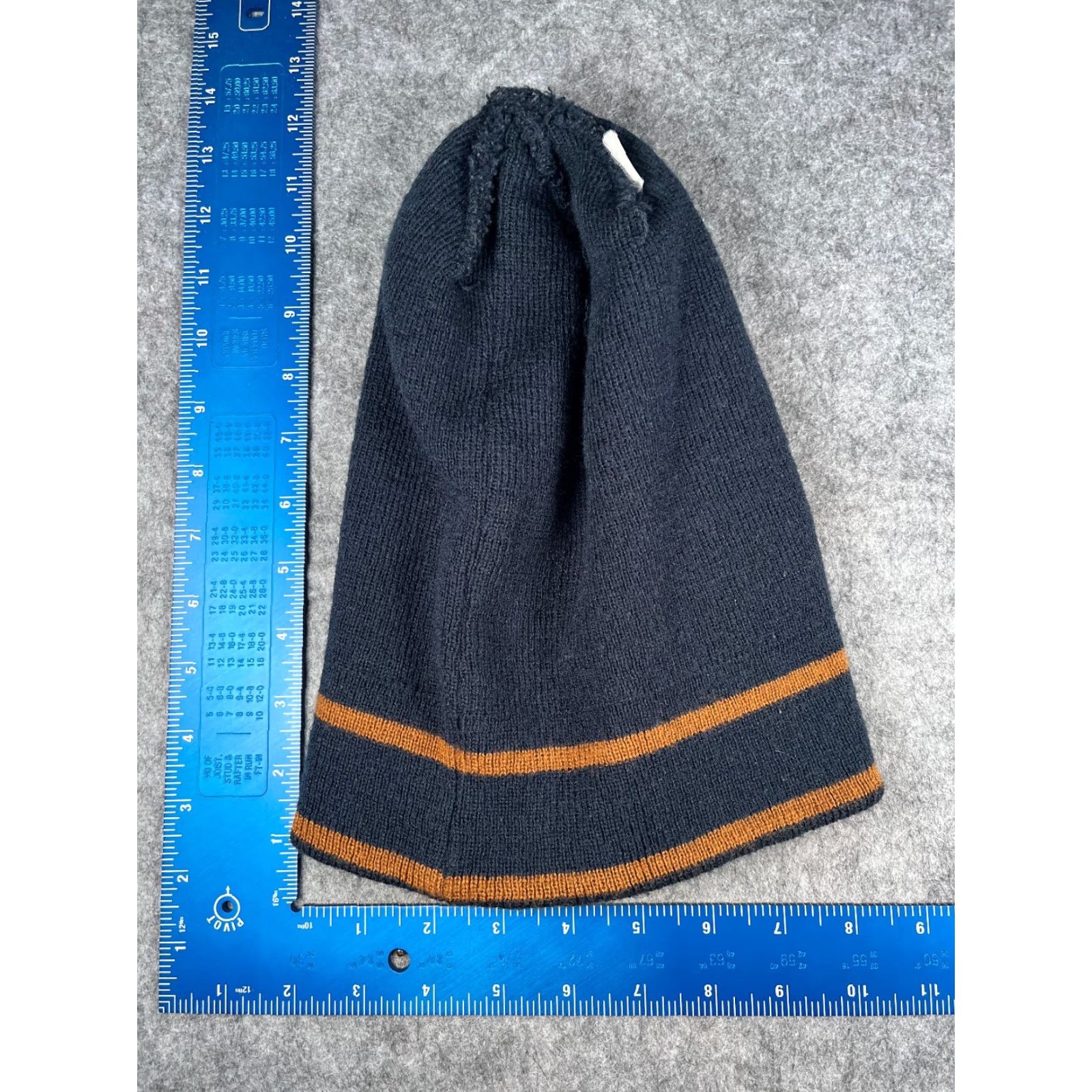 Vintage Artex Knitting Mills Inc Beanie Adult One Size Blue Beige Knit AnimalFeed Acrylic Hats Size ONE SIZE - 6 Thumbnail