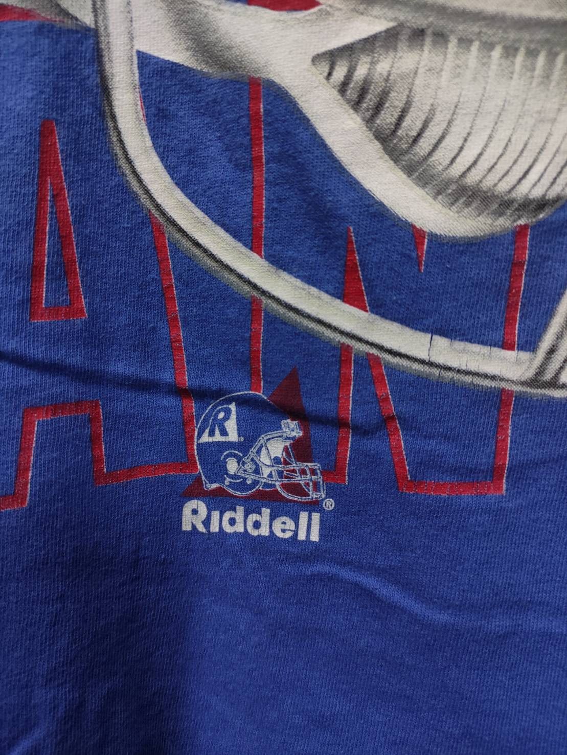 NFL Vtg 90's Riddell x New York Giants NFL Team USA T-Shirt Size US L / EU 52-54 / 3 - 5 Thumbnail