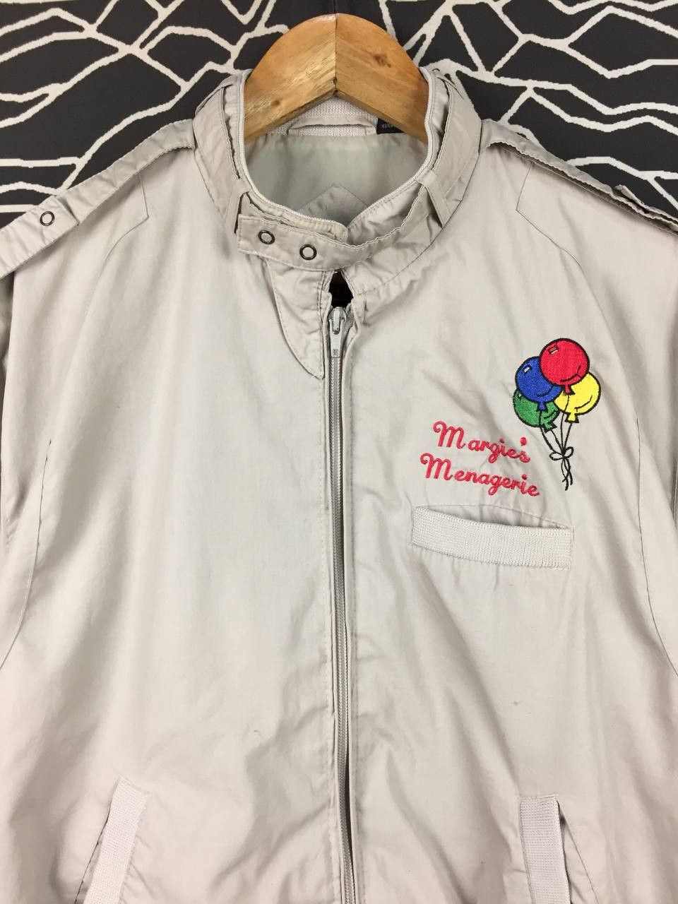 Members Only Vtg Members Only Margie's Menagerie Logo Racer Bomber Jacket Size US M / EU 48-50 / 2 - 3 Thumbnail
