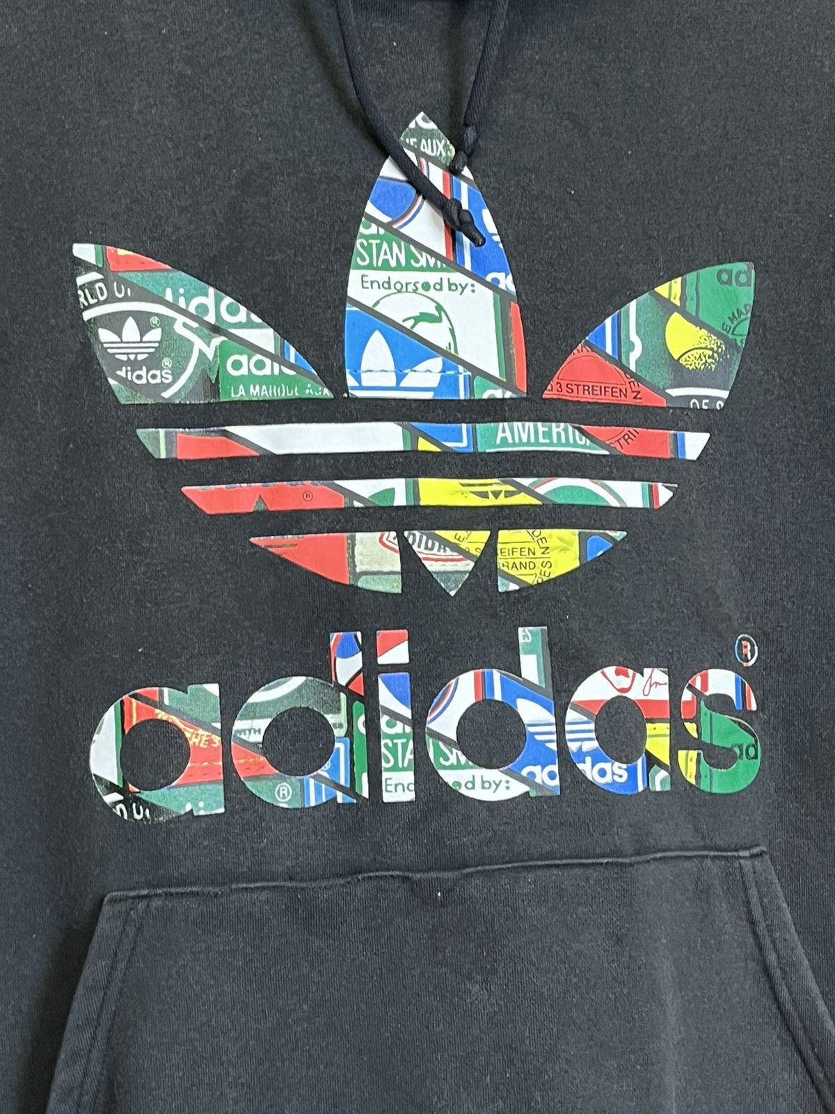 Adidas ADIDAS BIG LOGO PULLOVER HOODIES Size US L / EU 52-54 / 3 - 5 Thumbnail