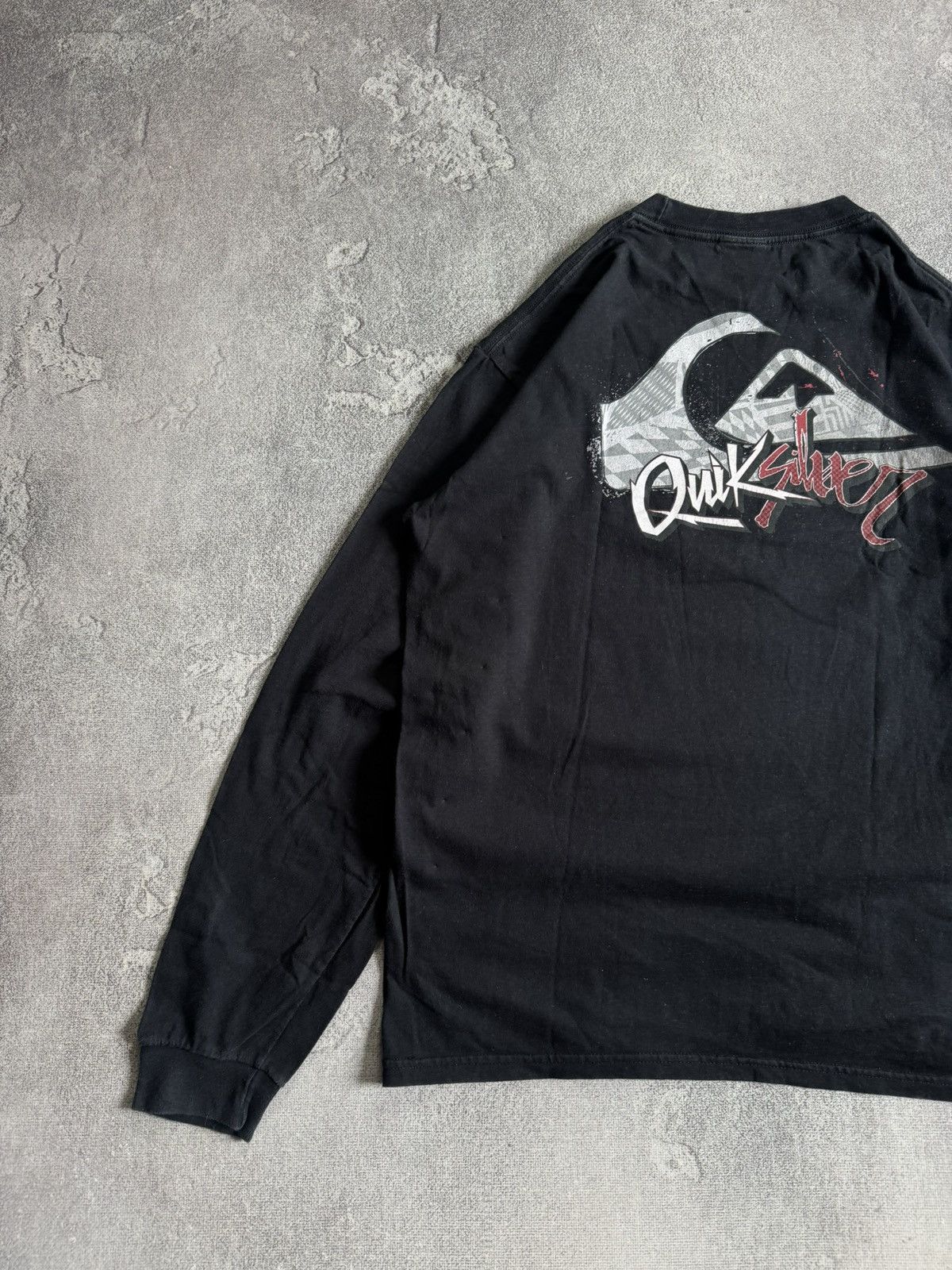 Quiksilver Quiksilver Quicksilver big logo surf tee tshirts long sleeve Size US L / EU 52-54 / 3 - 6 Thumbnail