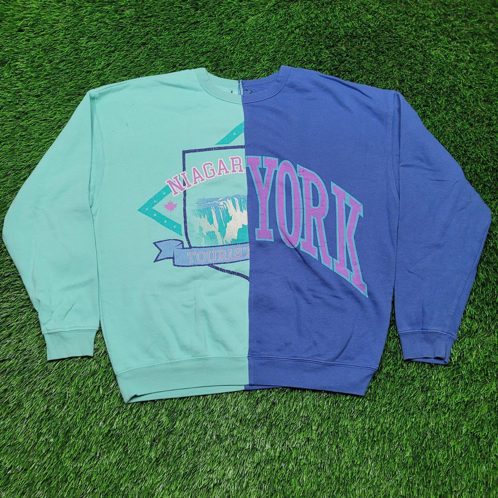 Other Y2K Split Colorblock Niagara Falls New York Sweatshirt XL Size US XL / EU 56 / 4 - 1 Thumbnail