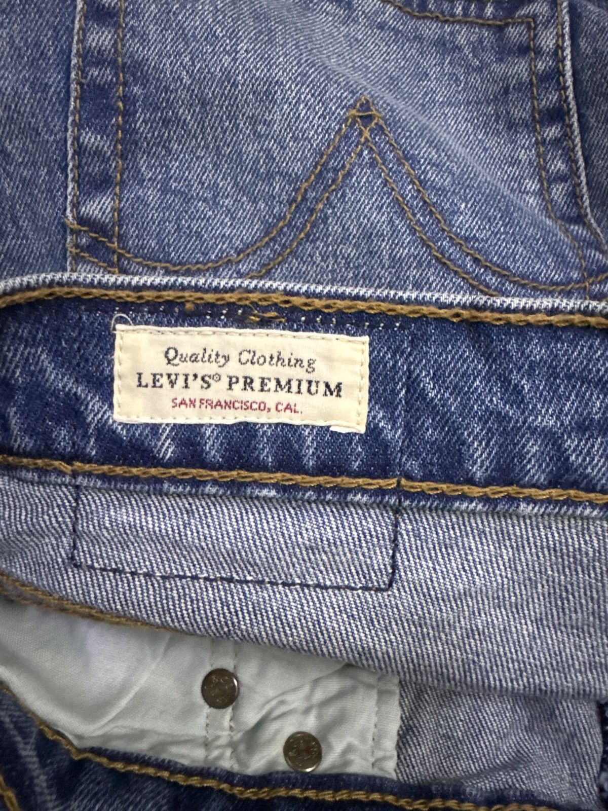 Levi's × Levi's Vintage Clothing Levi's 501 Ribcage Butterfly Button Reconstructed Jeans Size US 30 / EU 46 - 20 Thumbnail