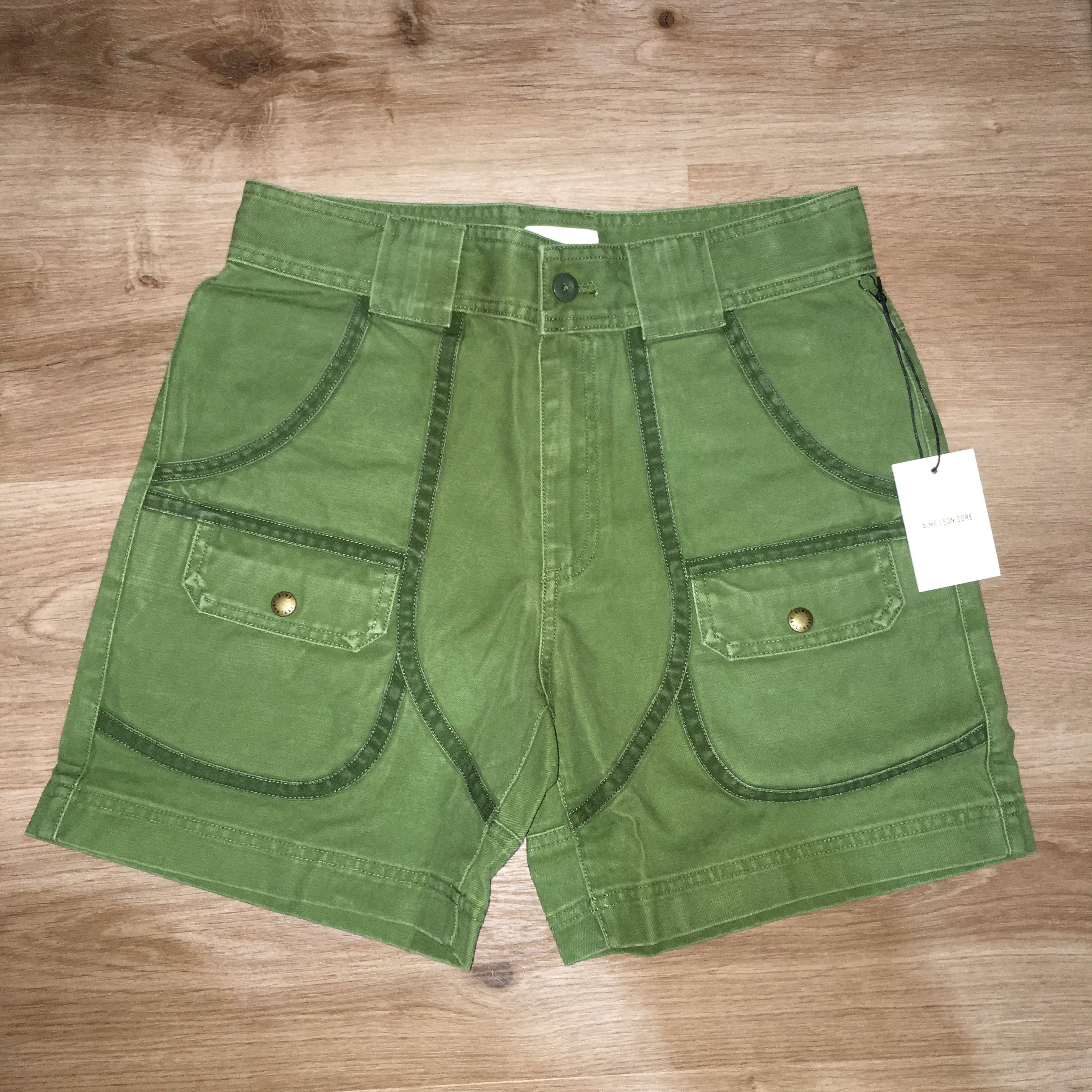 Aime Leon Dore SS21 Angler Shorts Chive Size US 30 / EU 46 - 2 Thumbnail