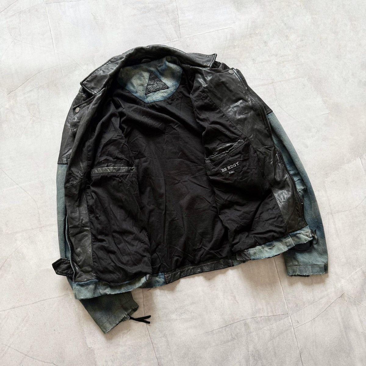Hysteric Glamour × Undercover Gothic Leather Biker Distressed Jacket LGB Rick Owens Vibe Size US S / EU 44-46 / 1 - 15 Thumbnail