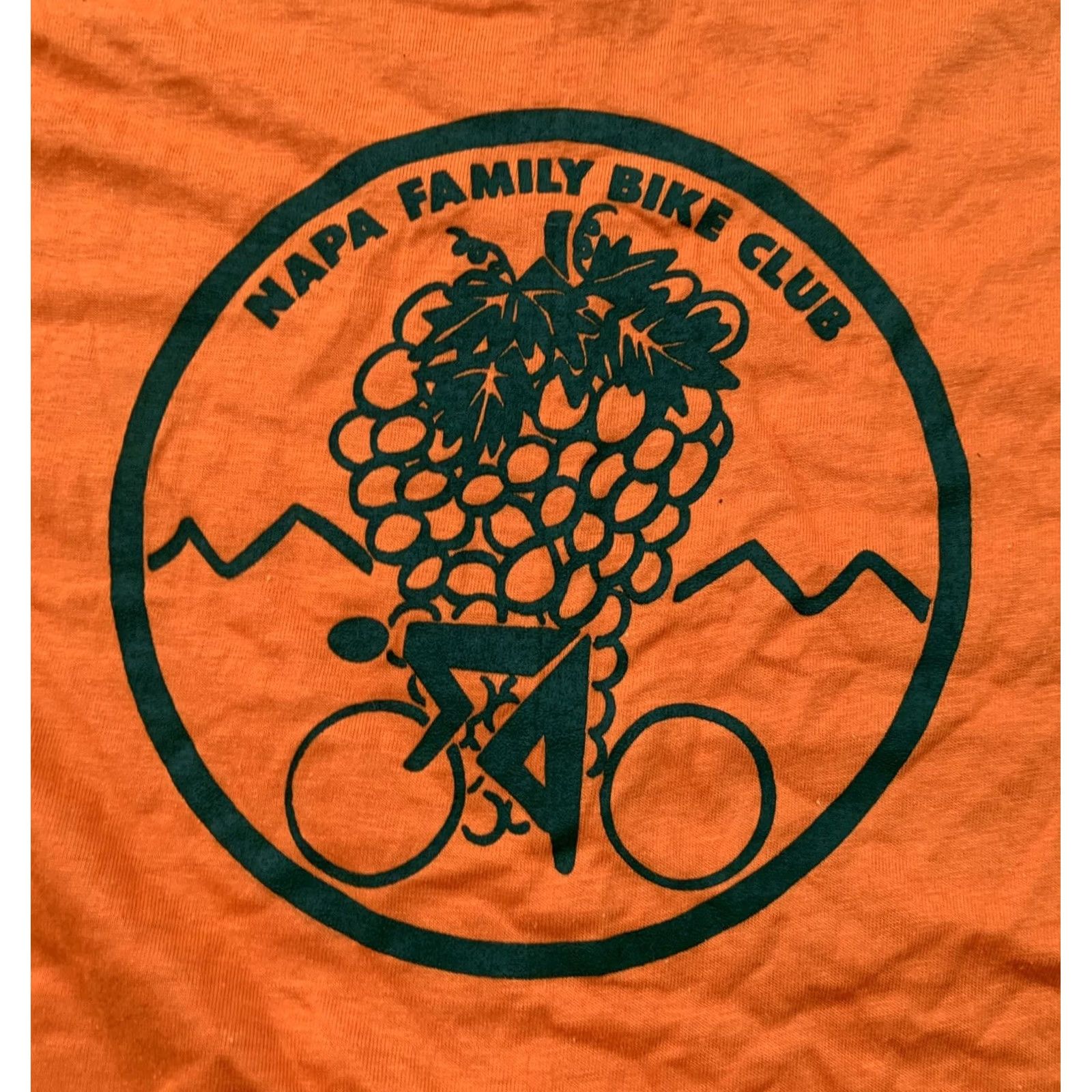 Hanes VINTAGE Hanes Shirt Napa Family Bike Club 1970s M single stitch Orange Mens Size US M / EU 48-50 / 2 - 2 Thumbnail