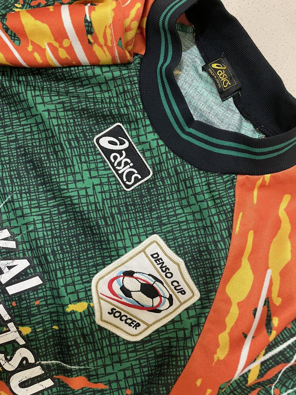 Asics × Vintage 🔥Rare🔥 Vtg Goalkeeper Jersey by Asics Denso Cup Soccer Size US M / EU 48-50 / 2 - 3 Thumbnail