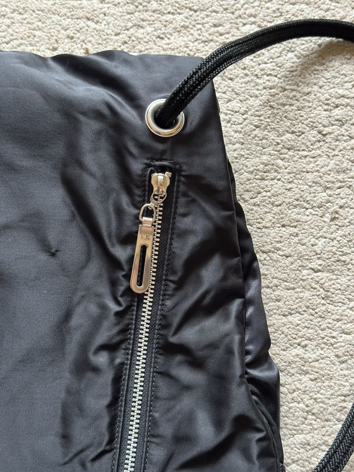 Tokio Kumagai 1980s Tokio Kumagai folded Drawstring Nylon Backpack Size ONE SIZE - 8 Thumbnail