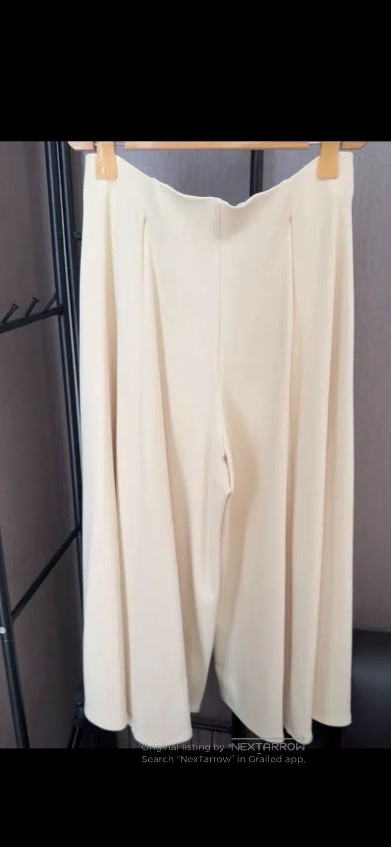 The row size m Cream beige wide-leg pants