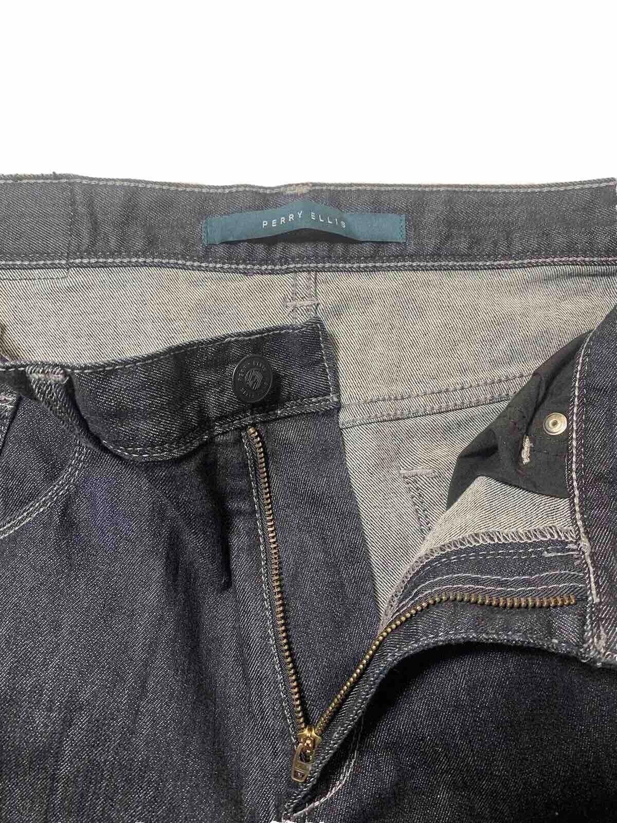 Perry Ellis Perry Ellis Jeans Men's W34 30L Blue Straight Sz Black Label Size US 34 / EU 50 - 3 Thumbnail