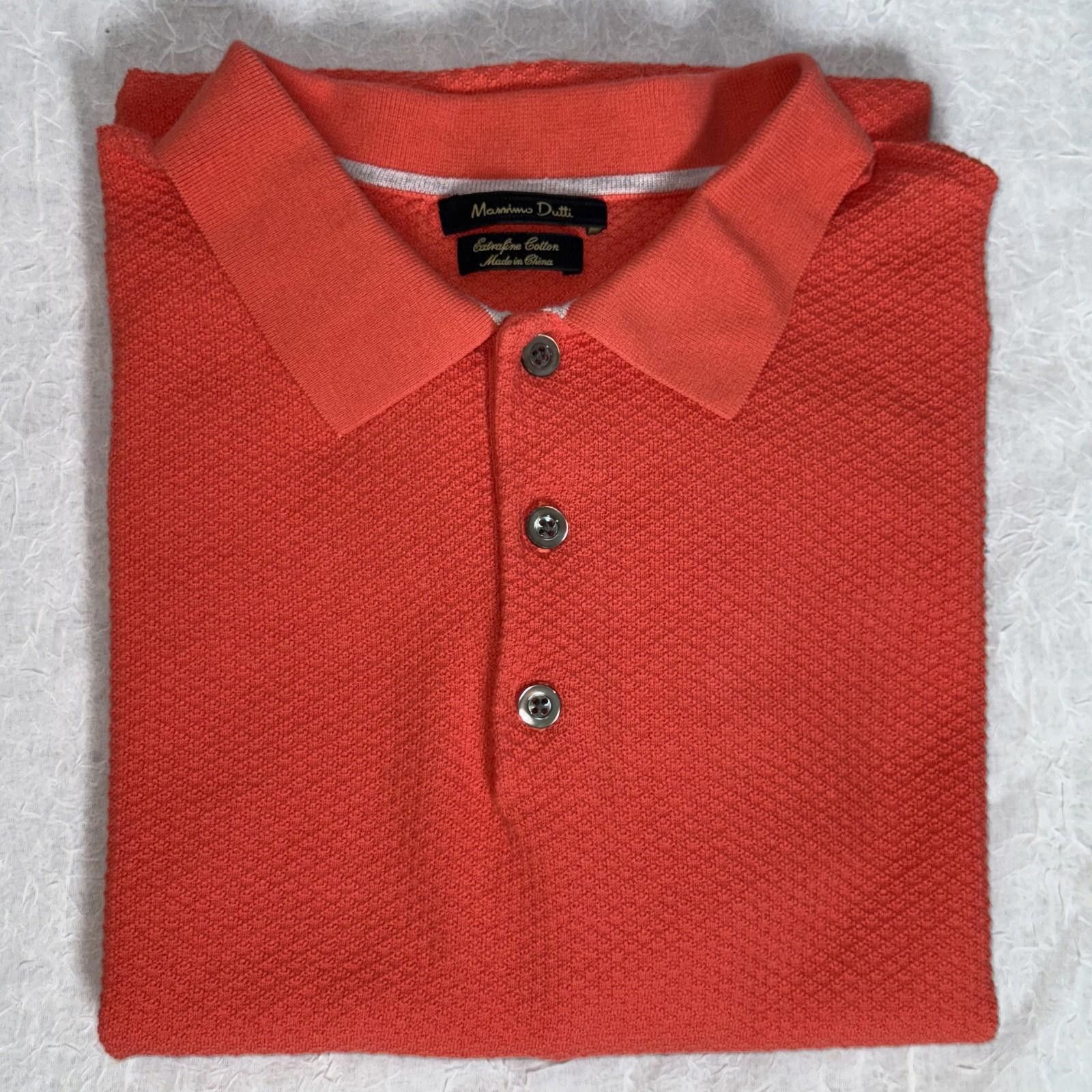 Massimo Dutti Massimo Dutti Polo Shirt Mens XL Exrafine Cotton Casual Size US XL / EU 56 / 4 - 12 Thumbnail