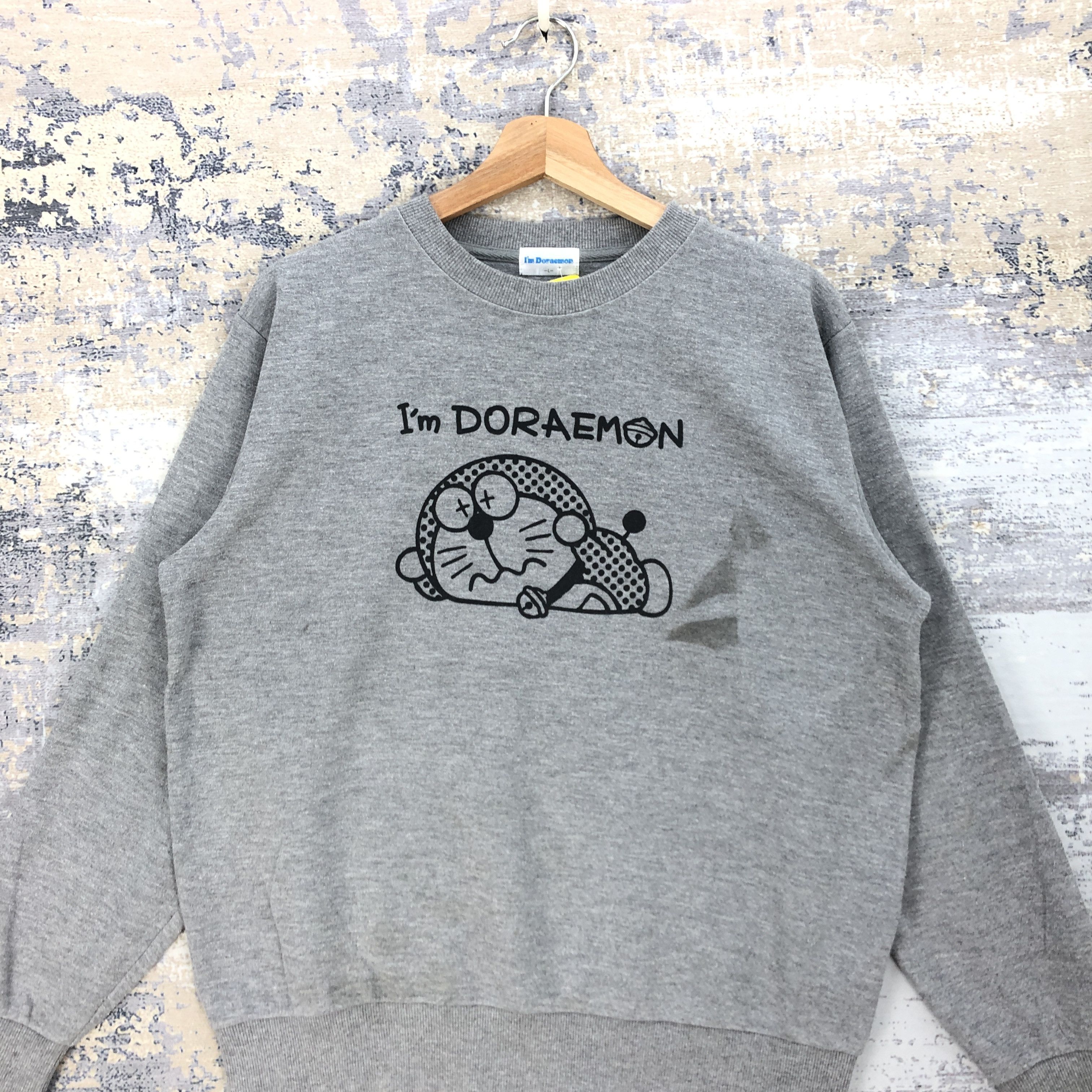 Anime × Japanese Brand × Vintage Vintage I'm Doraemon Sweater Japanese Cartoon Sweatshirt Size US L / EU 52-54 / 3 - 4 Thumbnail