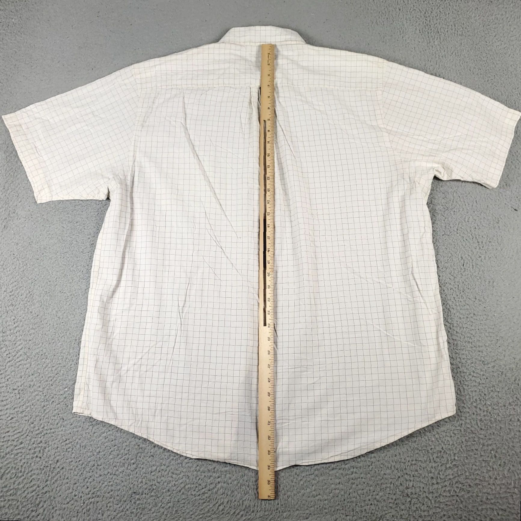 Nautica Nautica Shirt Mens 2XL Beige Check Button-Up Short Sleeve Casual Business Formal Party/Cocktail Travel Workwear Mens Size US XXL / EU 58 / 5 - 5 Thumbnail