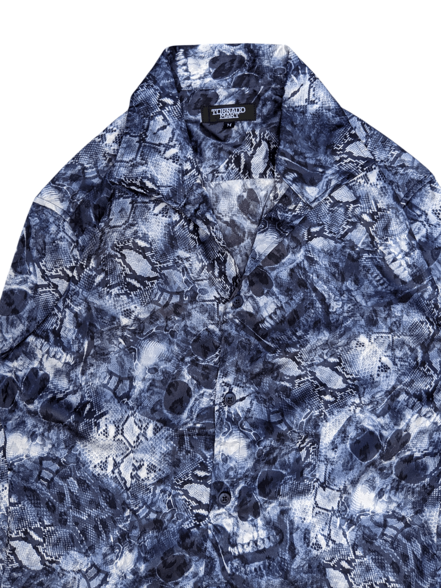 Tornado Mart Tornado Mart Snake Skin 3D Skull Shirt Size US M / EU 48-50 / 2 - 6 Thumbnail