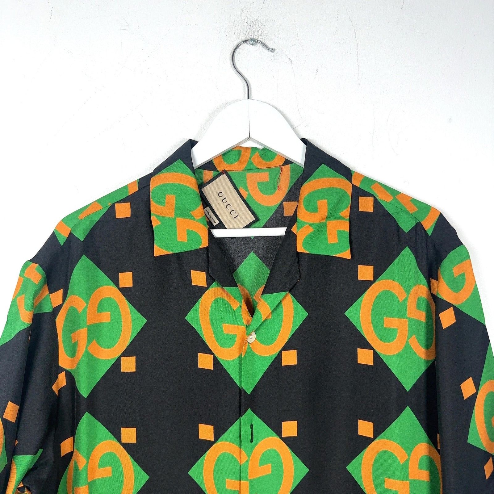 Gucci Gucci Mono-Block Silk Button-Up Shirt Size US M / EU 48-50 / 2 - 2 Thumbnail