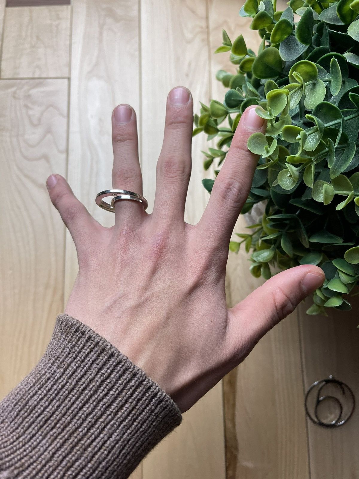 Maison Margiela Maison Margiela ‘6’ Silver Ring Size ONE SIZE - 2 Thumbnail