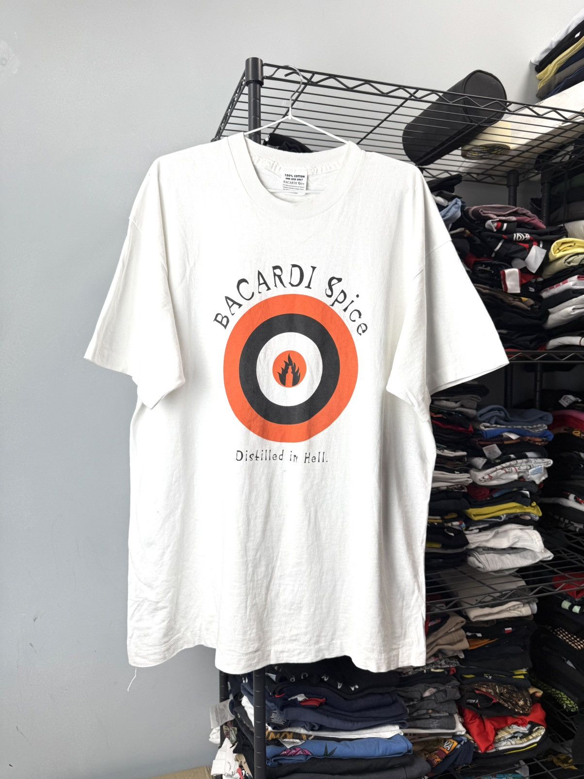 Vintage 90’s Vintage Bacardi Space Alcohol T Shirt Coors Budweiser Size US XL / EU 56 / 4 - 1 Thumbnail