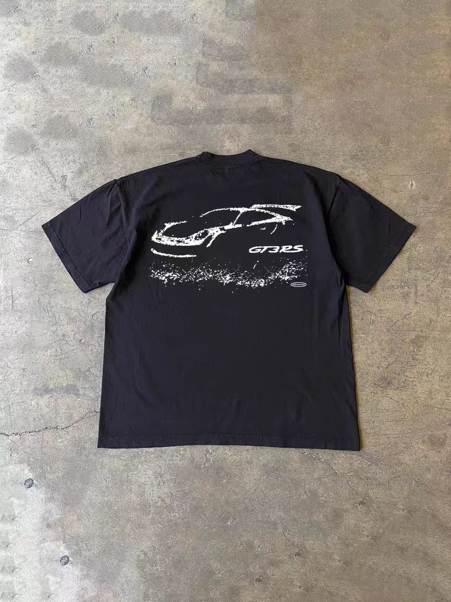 Japanese Brand × Vintage Black casual retro car print cotton tee Size US L / EU 52-54 / 3 - 1 Thumbnail