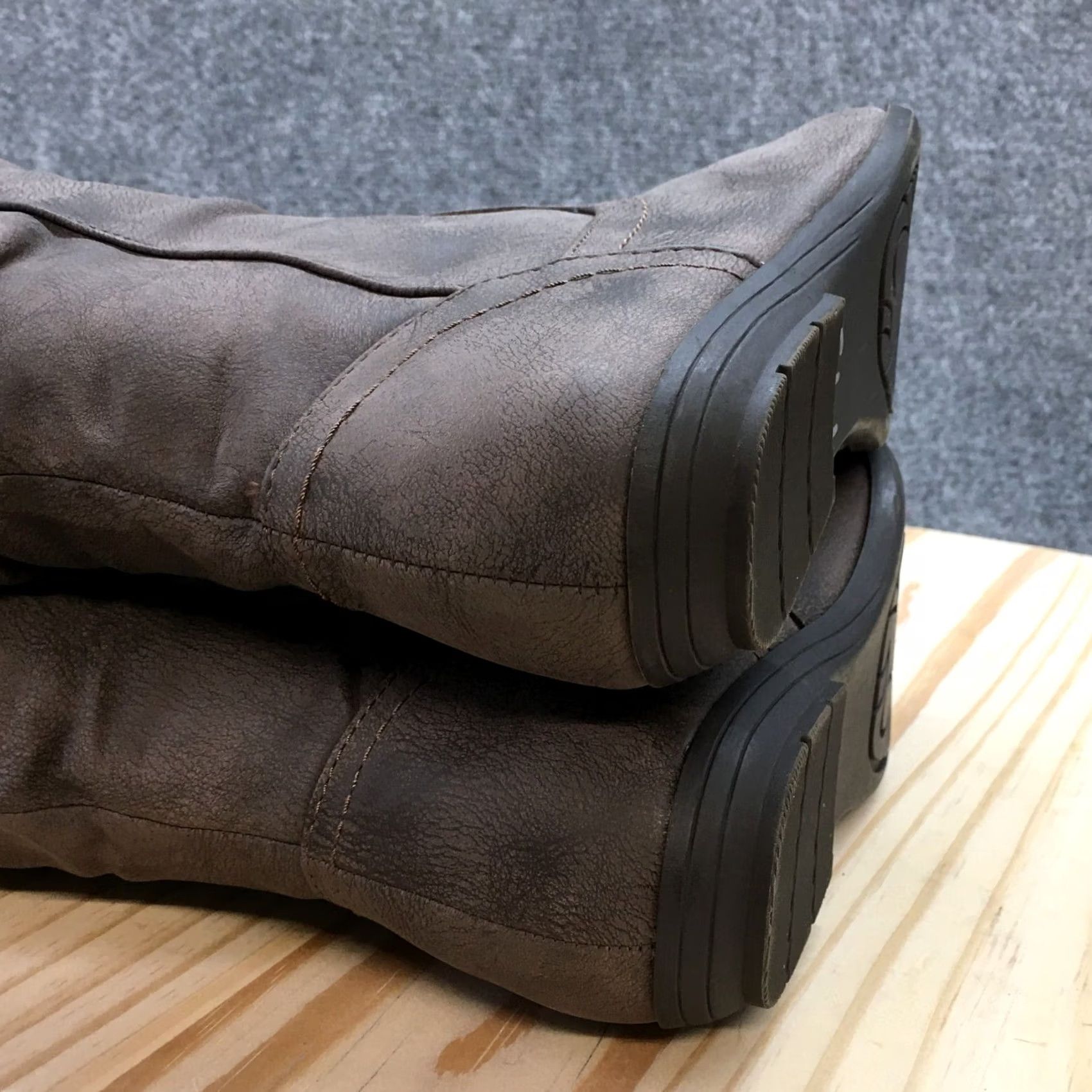 Vintage White Mountain Cliffs Boots Womens Felisa Tall Riding Brown Faux Leather Shoes M Felisa Riding Boot Womens Brown Size US 5 / IT 35 - 7 Thumbnail
