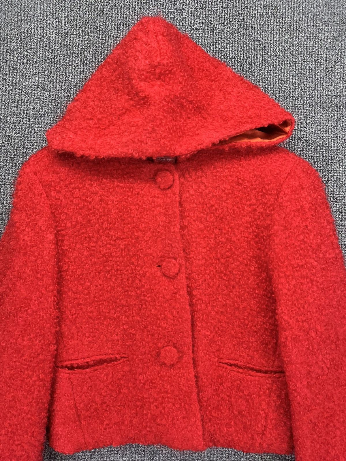 agnes b. Vintage Agnes B. Deep Pile Fleece Hoodie Jacket Size XXS / US 00 / IT 34 - 5 Thumbnail