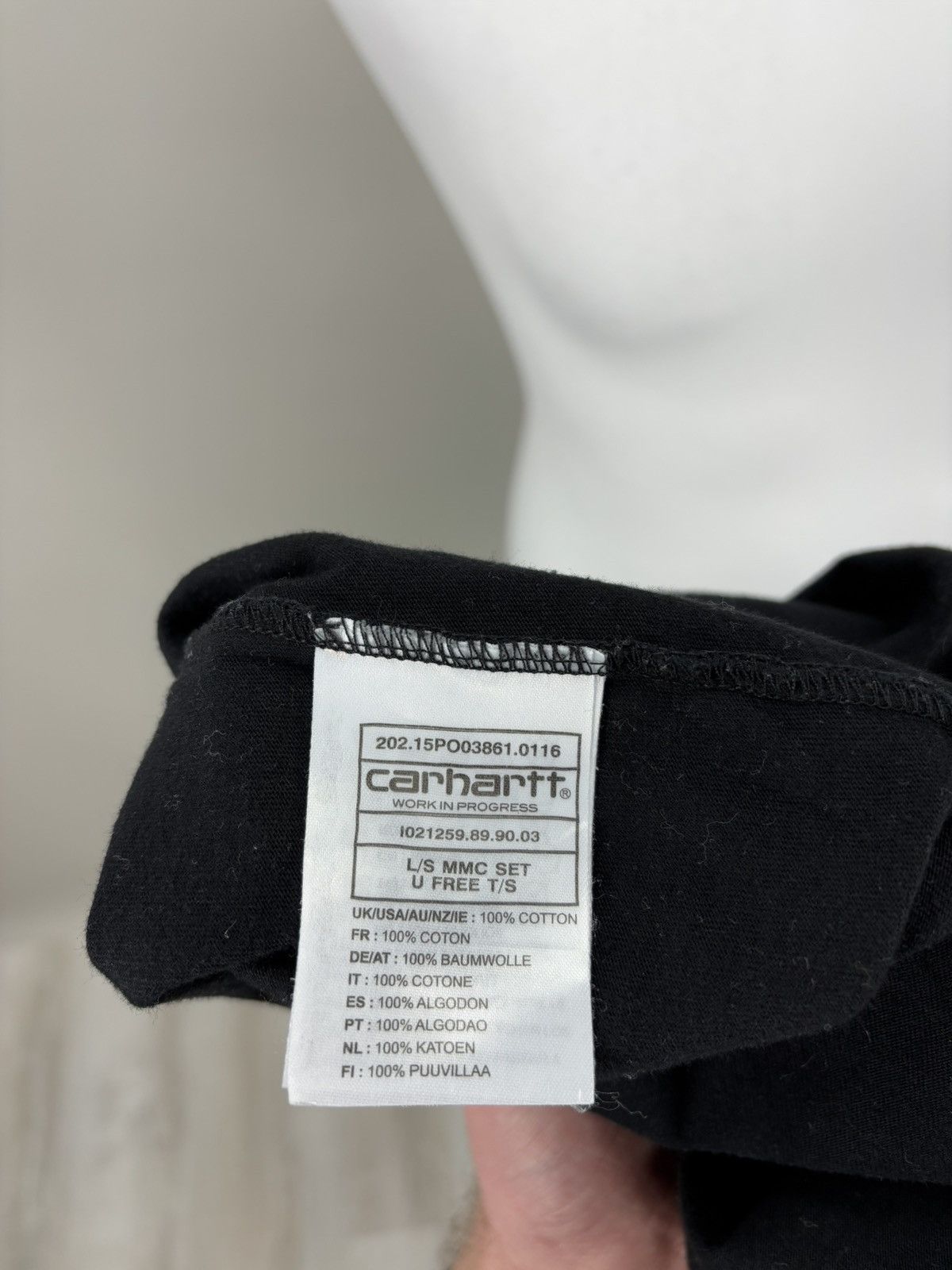 Carhartt Mens t shirt long sleeve Carhartt Size S Color Black Size US S / EU 44-46 / 1 - 9 Thumbnail