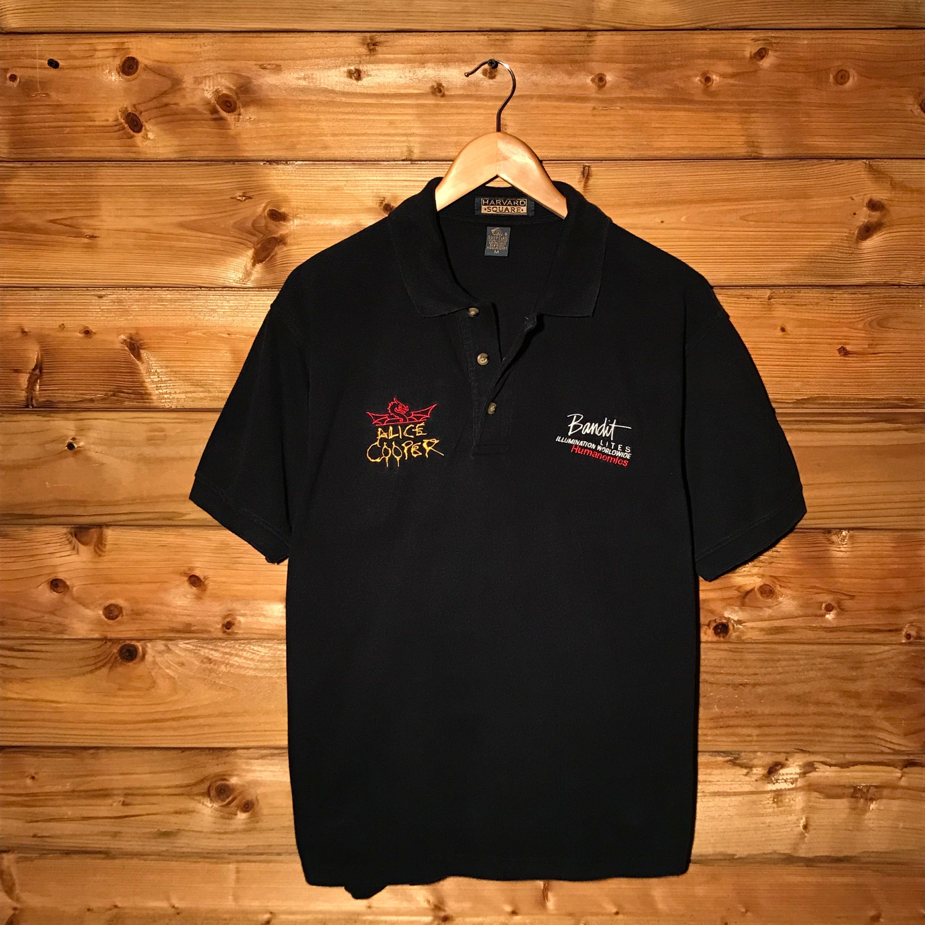 Band Tees × Vintage 80s Alice Cooper Tour Lightning Crew Staff polo shirt Size US M / EU 48-50 / 2 - 4 Thumbnail