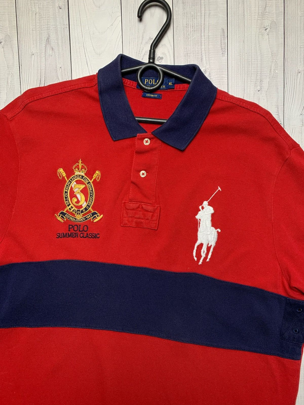 Polo Ralph Lauren × Vintage Vintage polo Ralph Lauren red logo rare size L/Xl Size US L / EU 52-54 / 3 - 2 Thumbnail