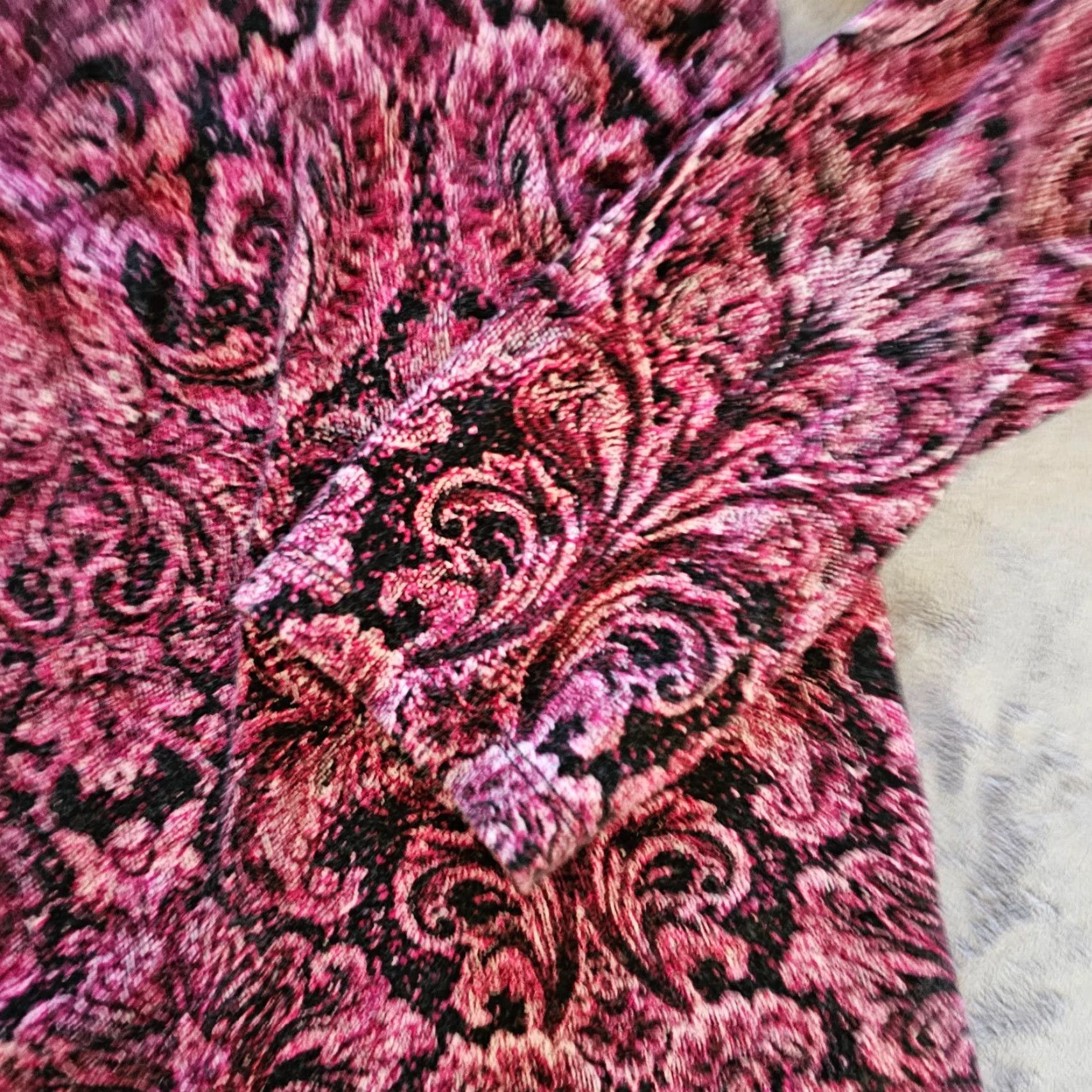Talbots Talbots Top Womens Large Petite Pink Floral Cowl Neck Long Sleeve Blouse Shirt Size L / US 10 / IT 46 - 4 Thumbnail