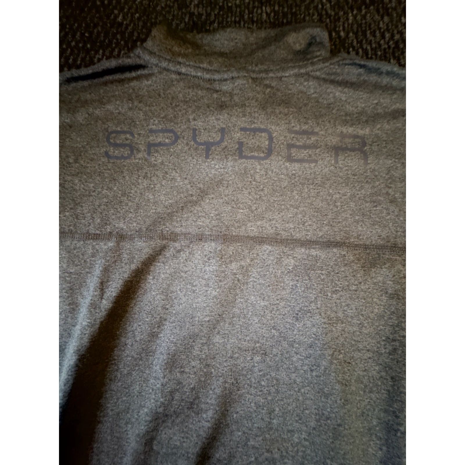 Vintage Spyder Pullover Long Sleeve Quarter Zip Lightweight Gray Heather Large Mens Size US L / EU 52-54 / 3 - 6 Thumbnail