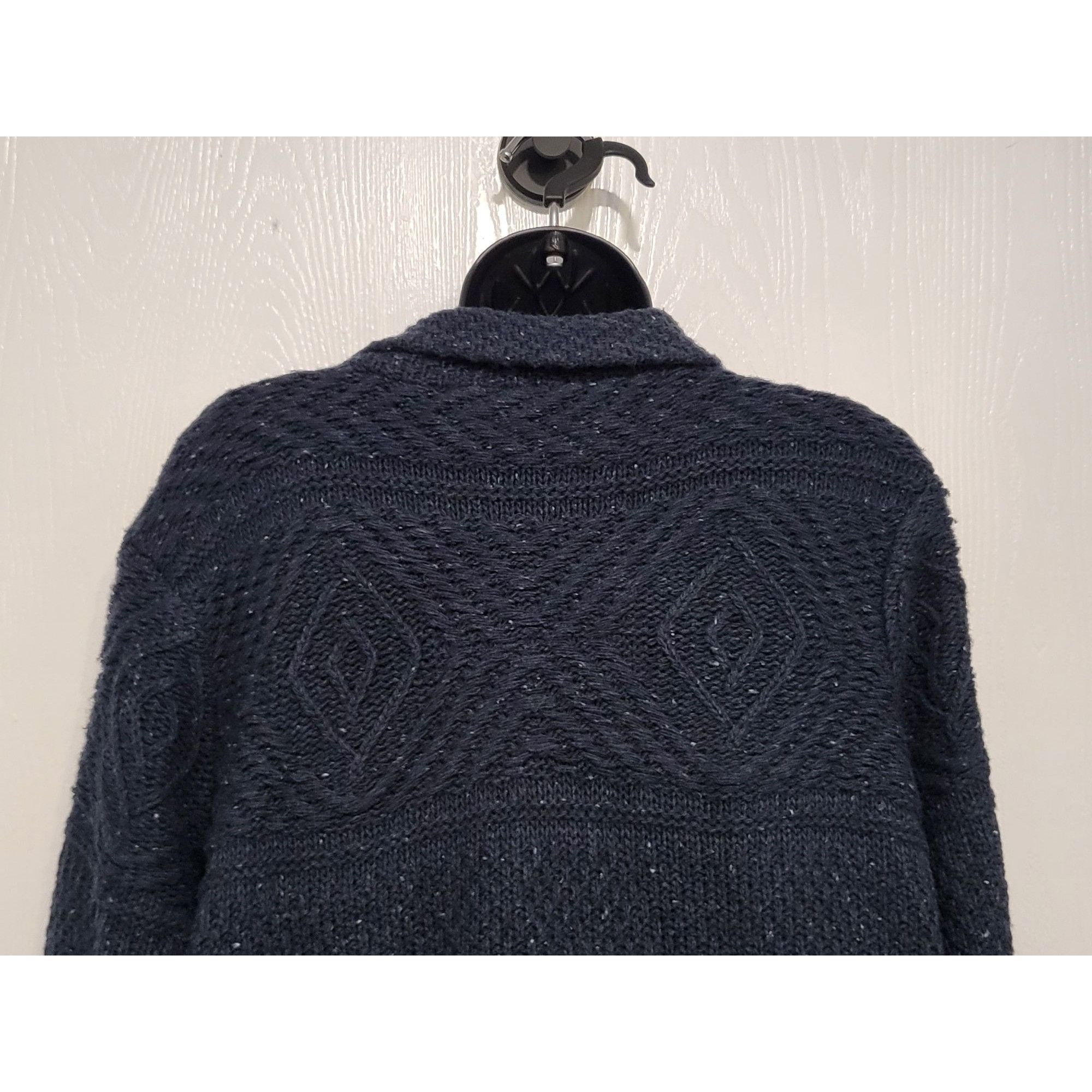 J. Jill J Jill Button Up Chunky Knit Cardigan Women XL Tall Blue Woo Size XL / US 12-14 / IT 48-50 - 4 Thumbnail