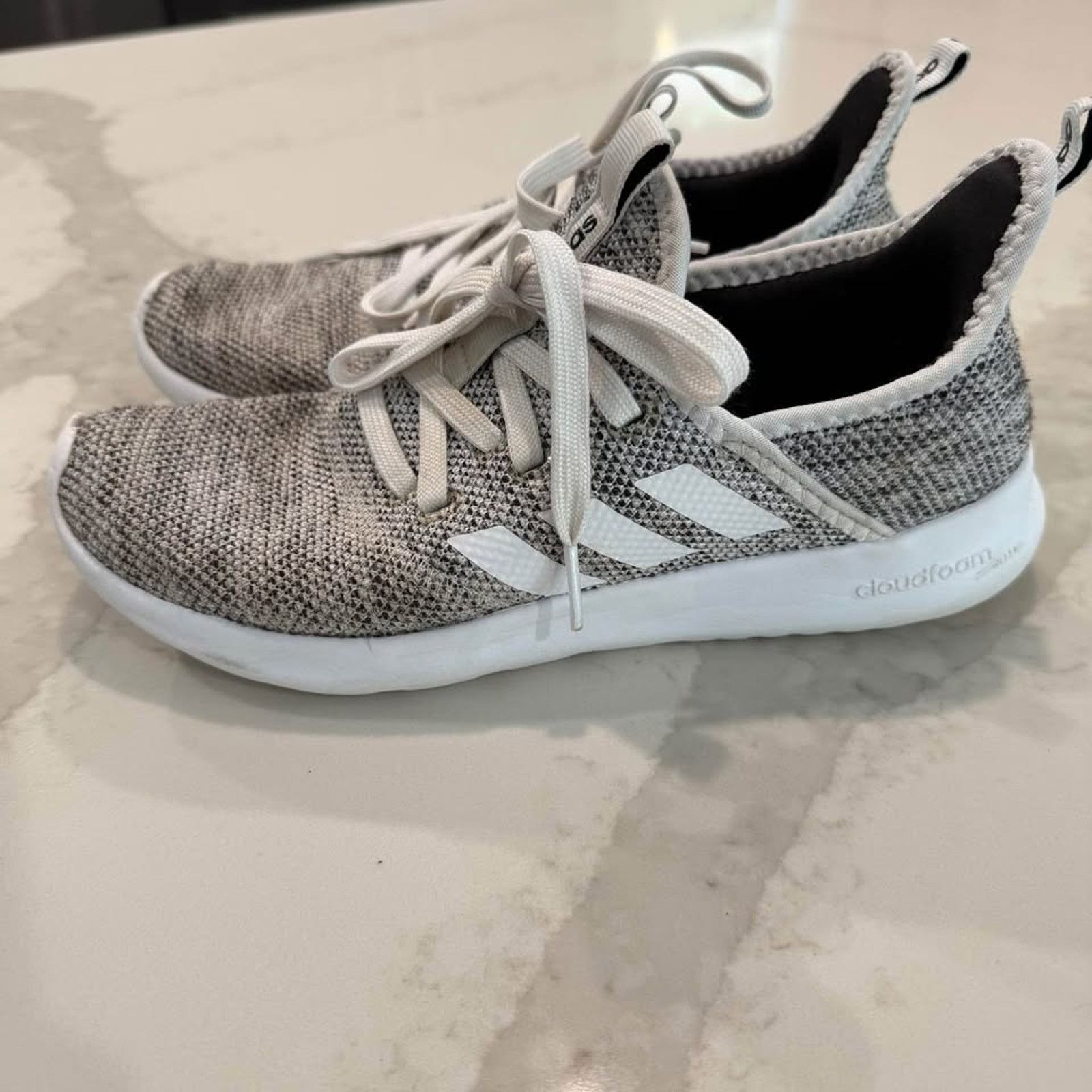 Adidas Adidas Cloudfoam Athletic Running Shoes Womens 6.5 Gray Size US 6.5 / IT 36.5 - 4 Thumbnail